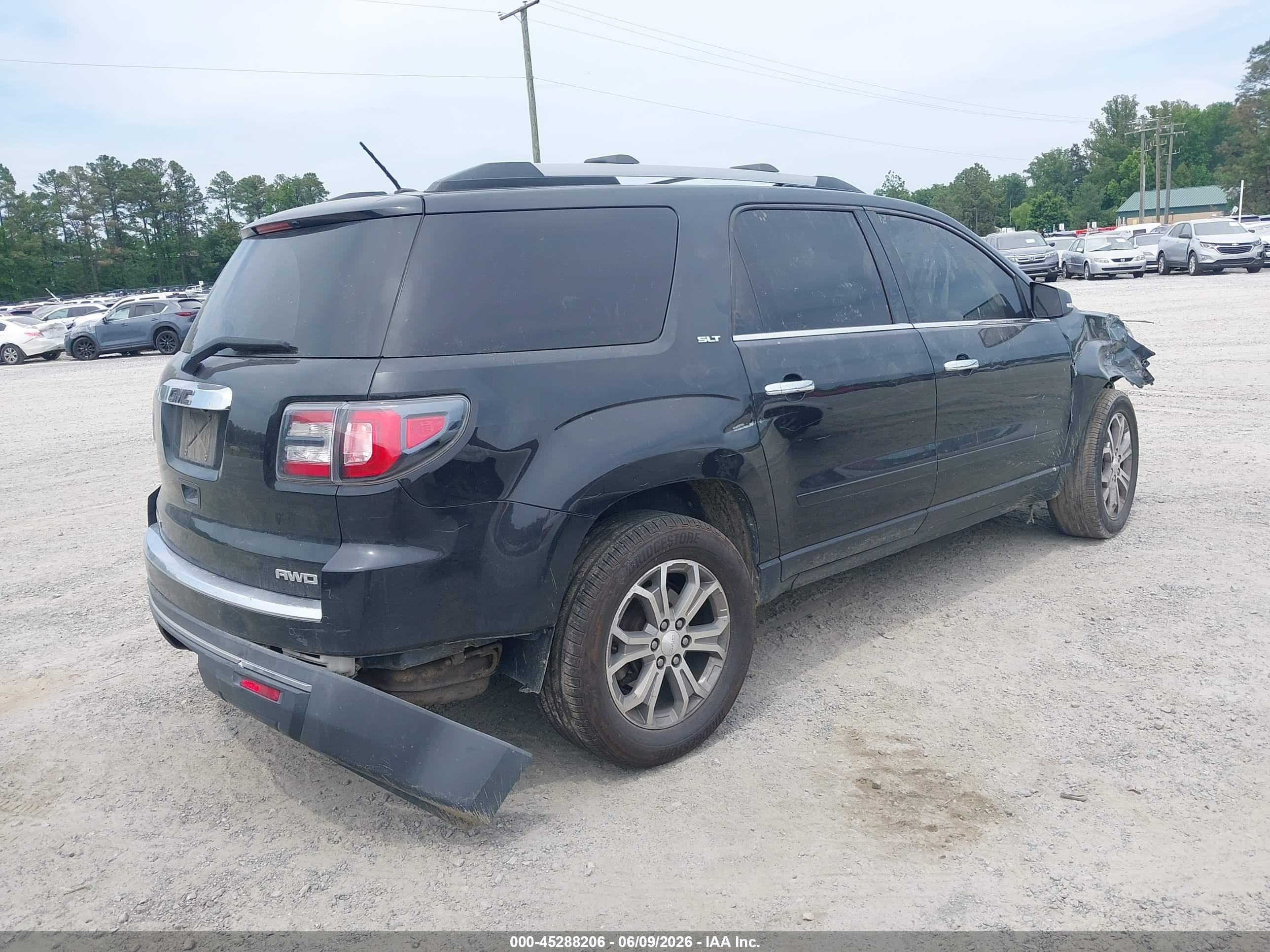 2015 Gmc Acadia Slt-1 Черный vin: 1GKKVRKD9FJ233607
