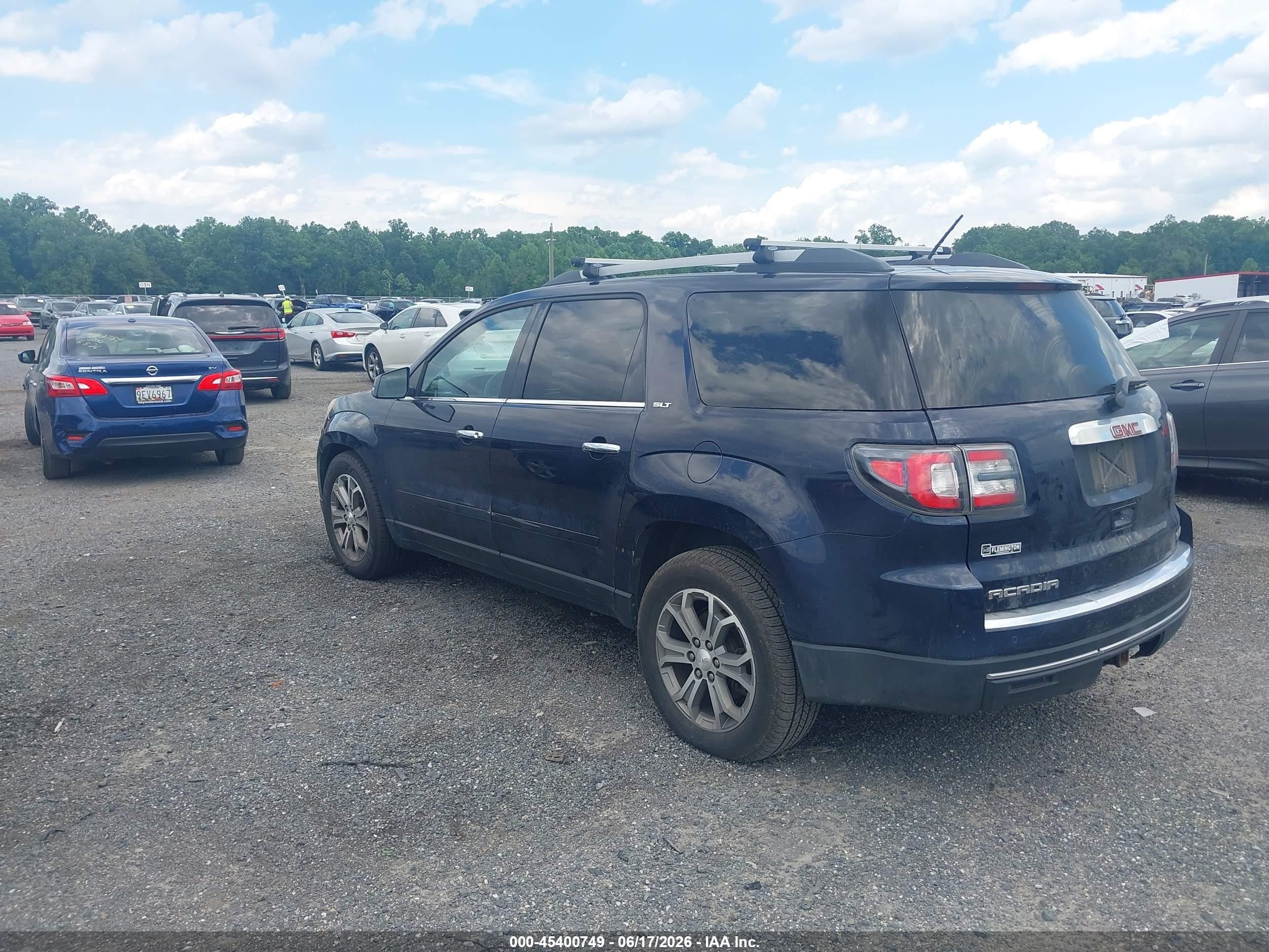 2015 Gmc Acadia Slt-1 Blue vin: 1GKKVRKD9FJ297713