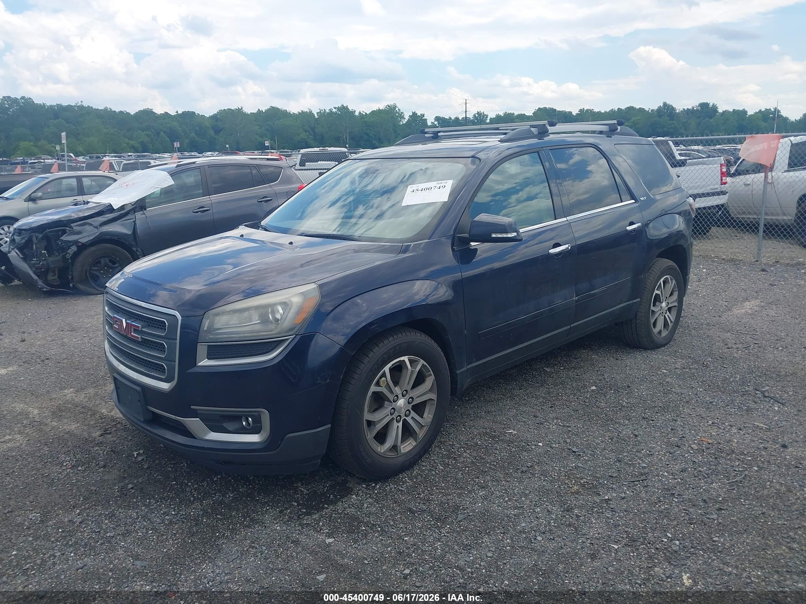 2015 Gmc Acadia Slt-1 Blue vin: 1GKKVRKD9FJ297713