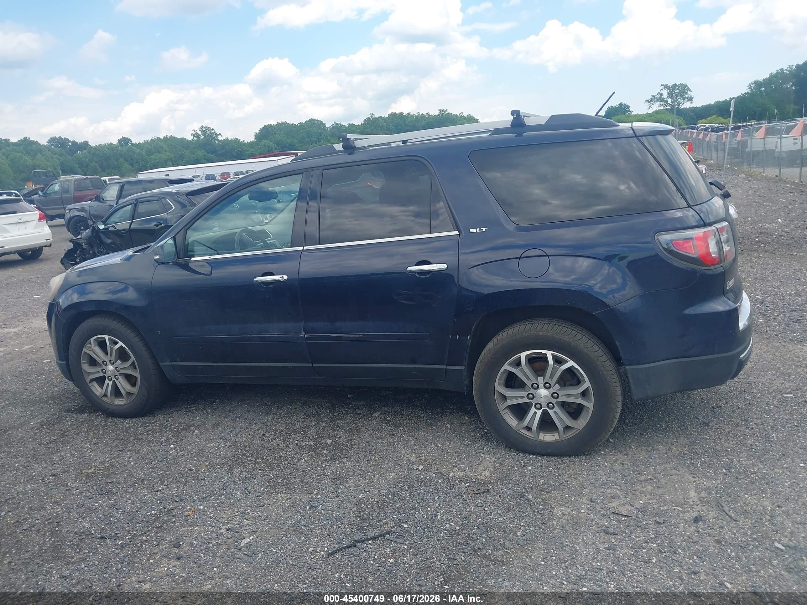 2015 Gmc Acadia Slt-1 Blue vin: 1GKKVRKD9FJ297713