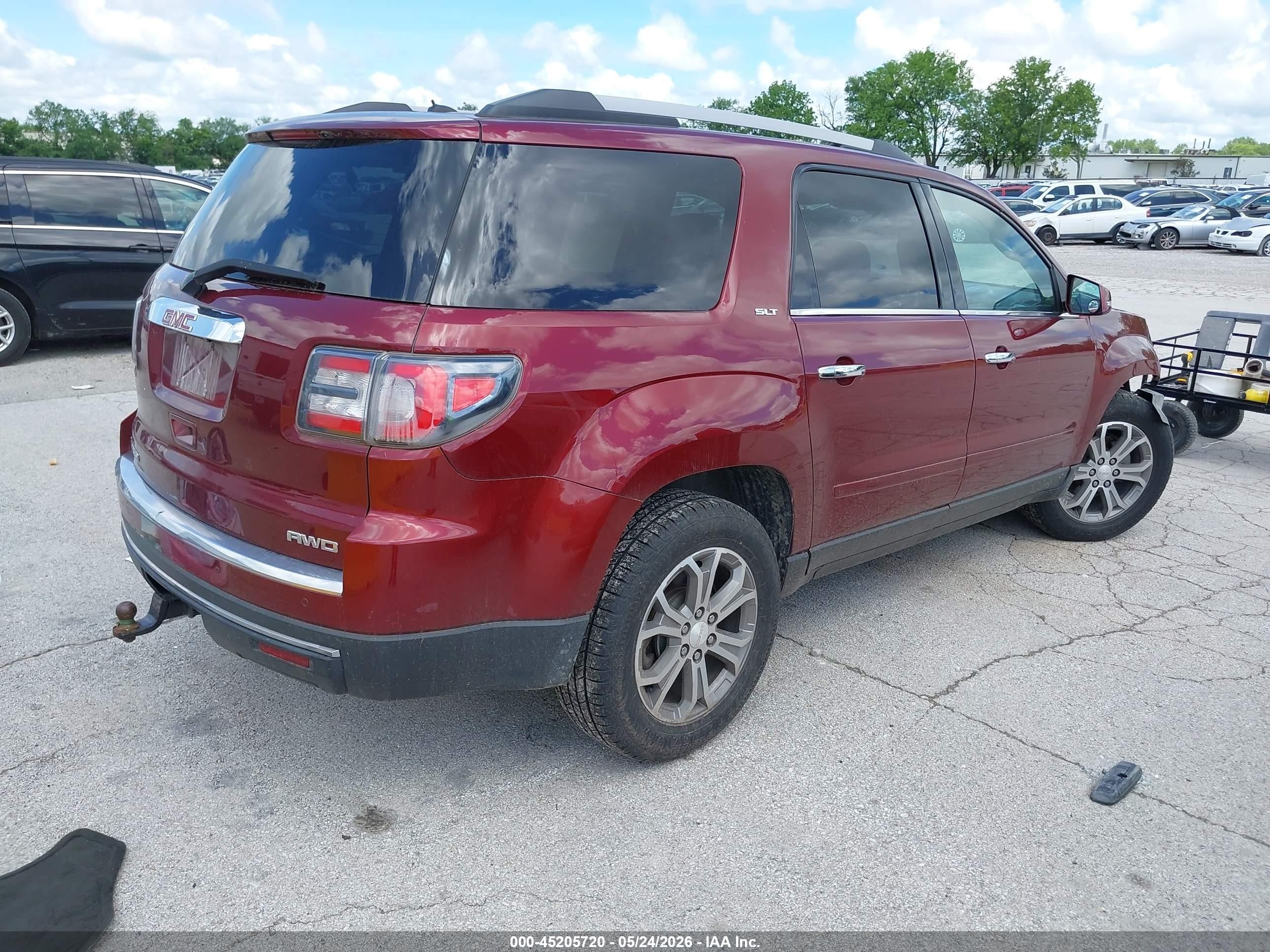 2015 Gmc Acadia Slt-1 Red vin: 1GKKVRKD9FJ344755