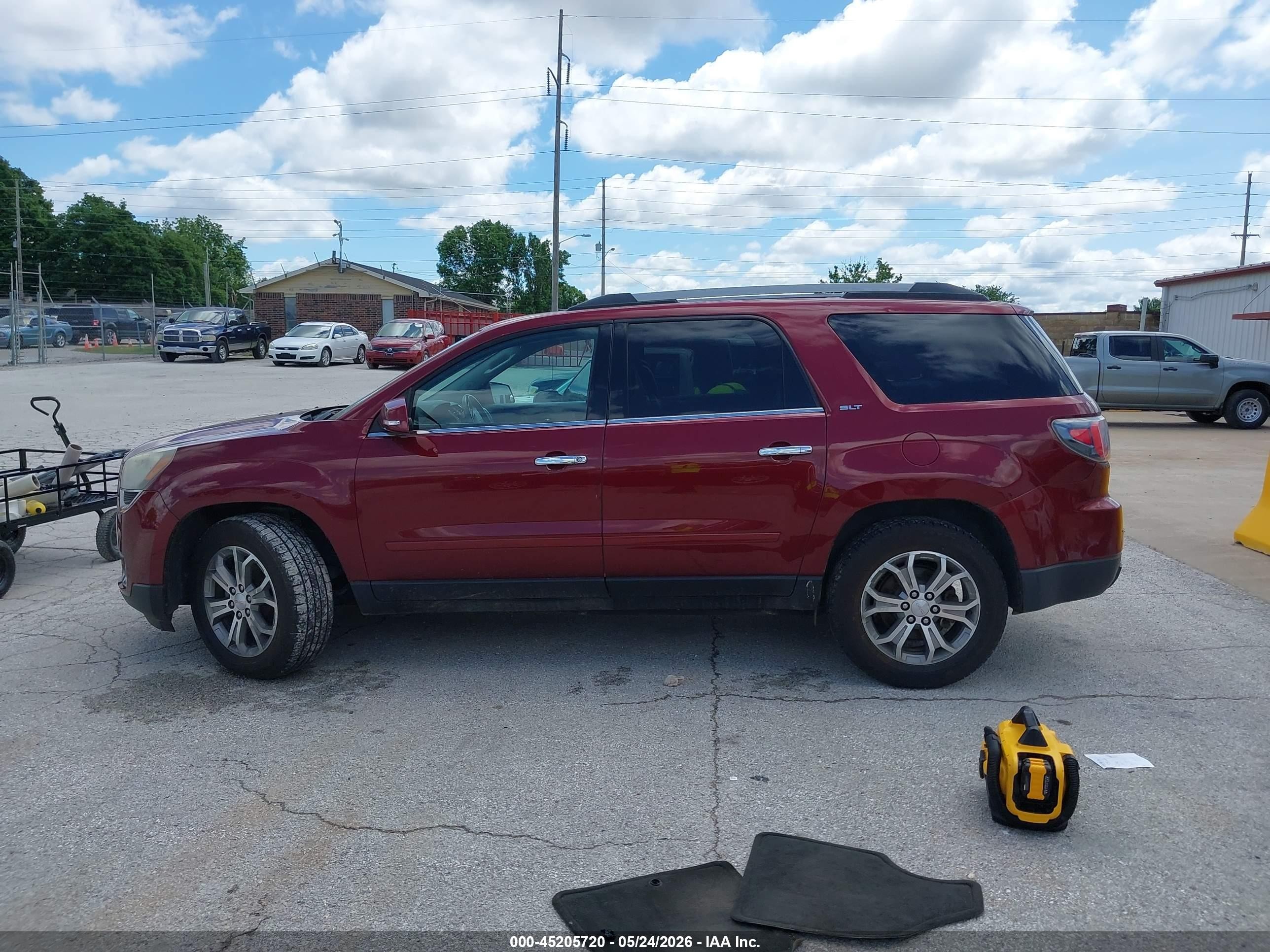 2015 Gmc Acadia Slt-1 Red vin: 1GKKVRKD9FJ344755