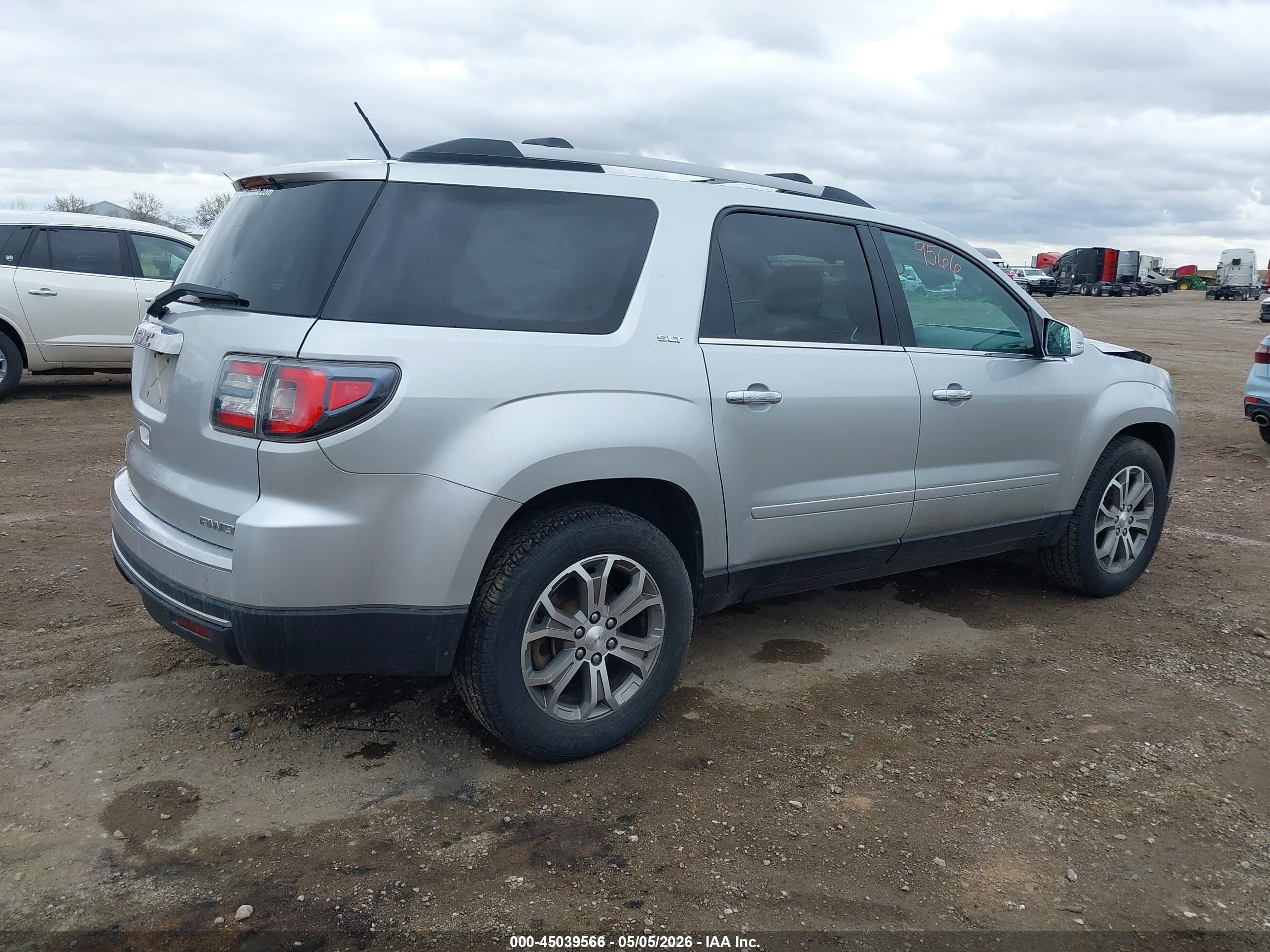 2015 Gmc Acadia Slt-1 Silver vin: 1GKKVRKD9FJ358218