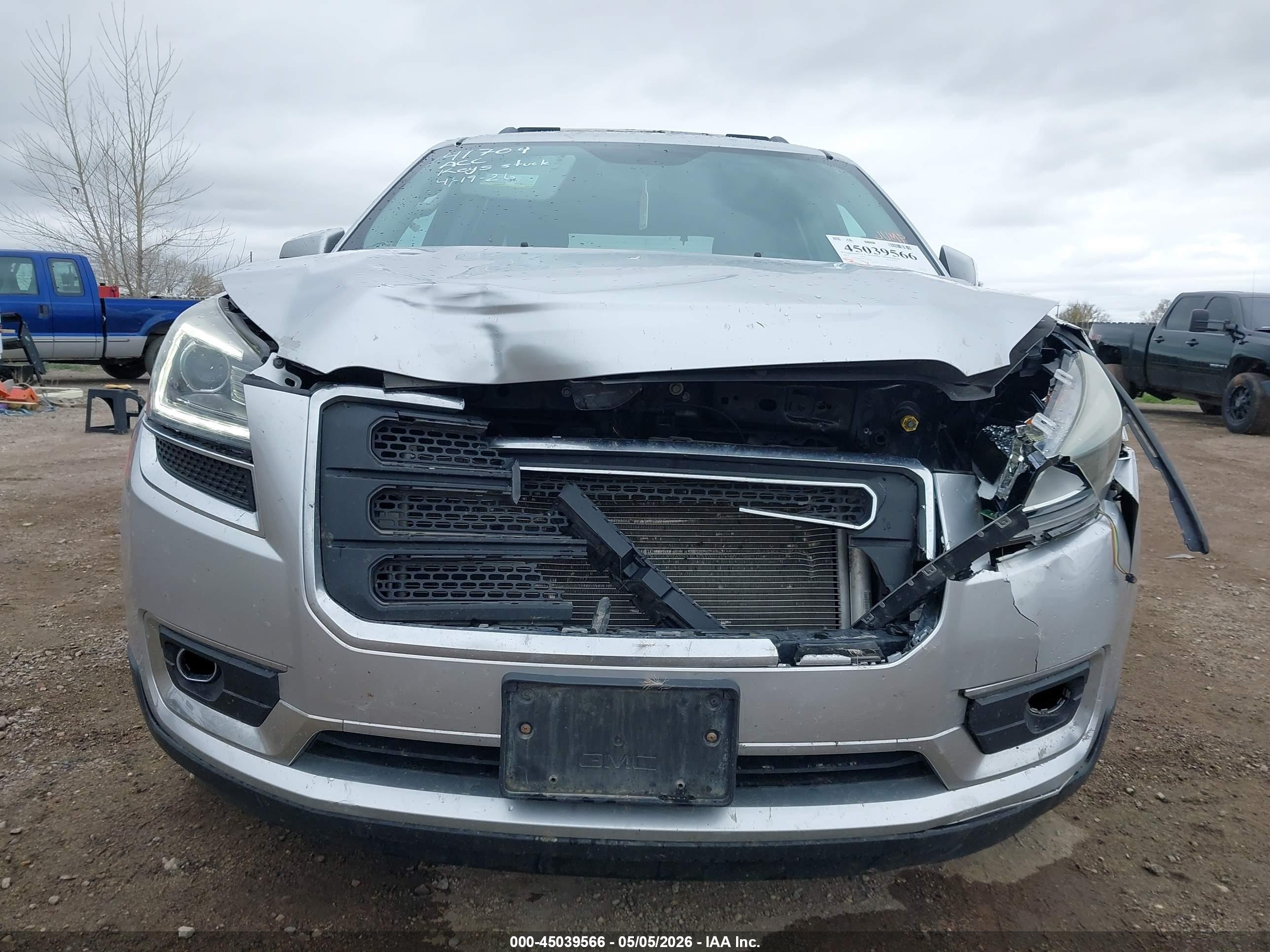 2015 Gmc Acadia Slt-1 Silver vin: 1GKKVRKD9FJ358218