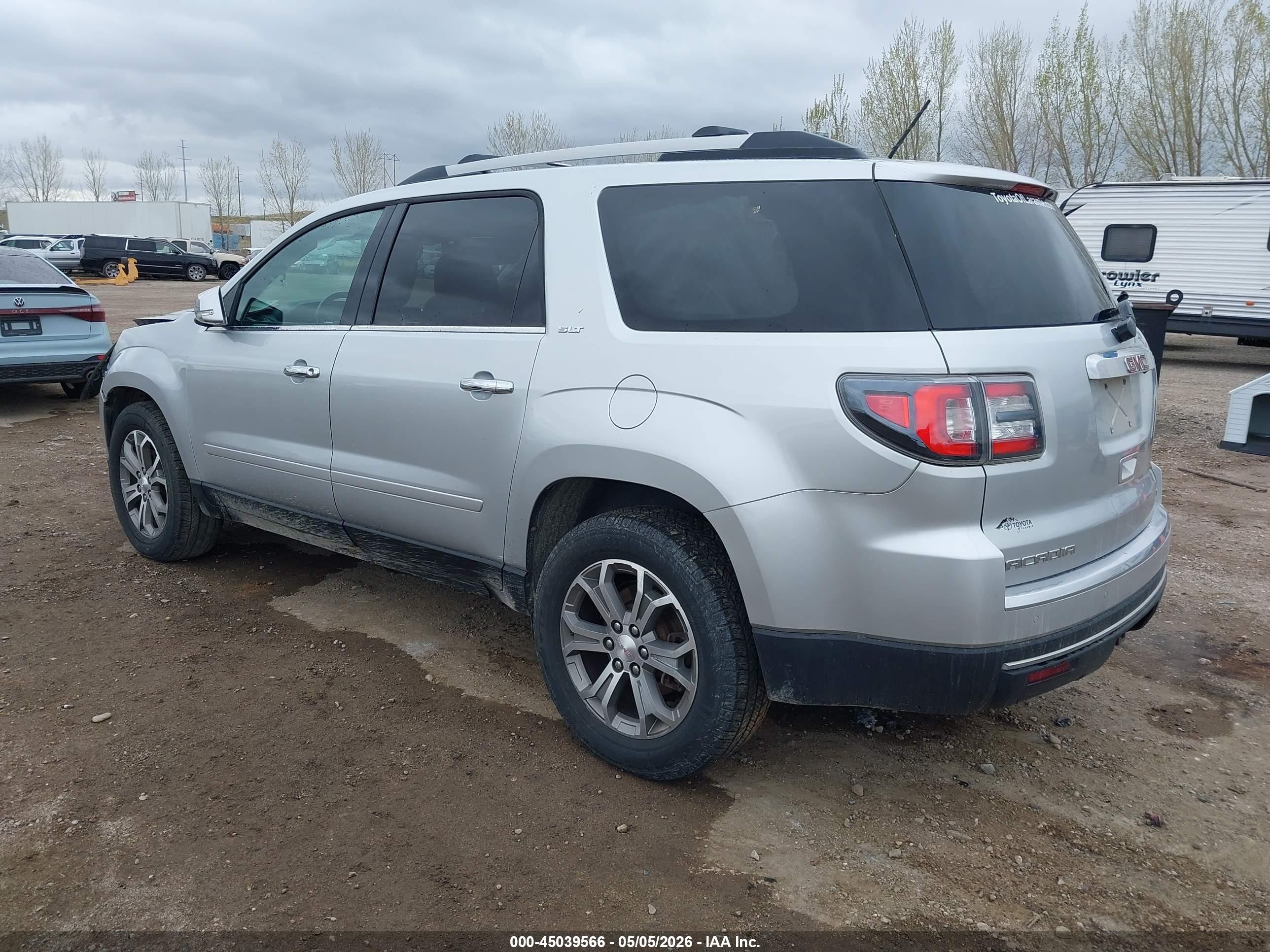 2015 Gmc Acadia Slt-1 Silver vin: 1GKKVRKD9FJ358218