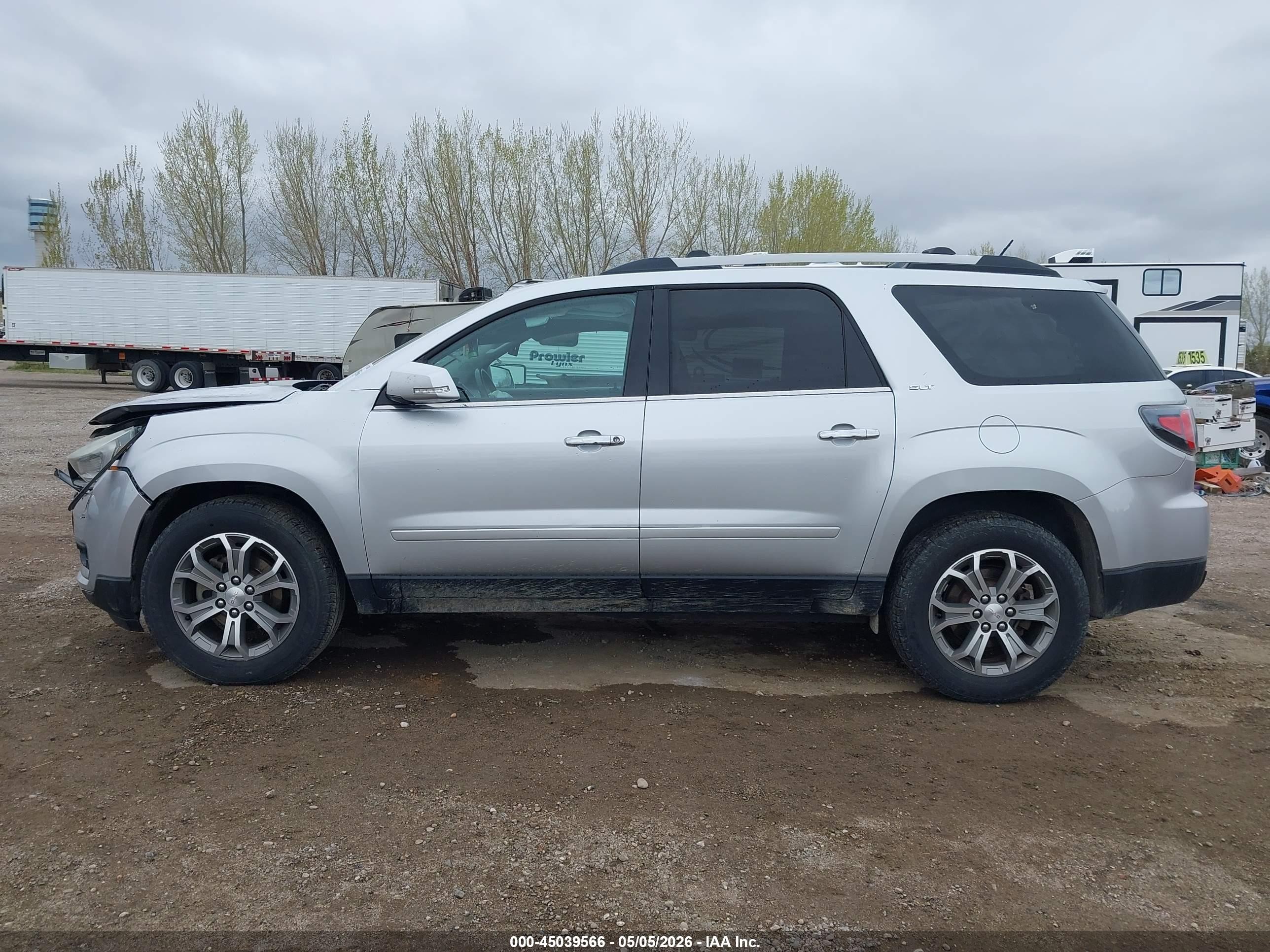 2015 Gmc Acadia Slt-1 Silver vin: 1GKKVRKD9FJ358218
