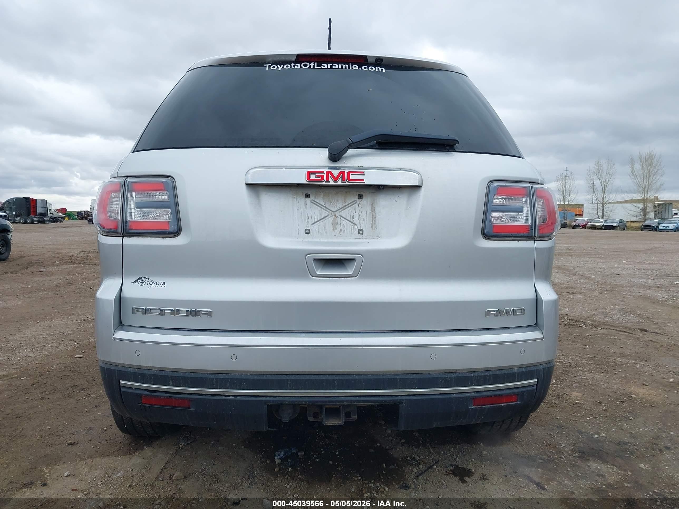 2015 Gmc Acadia Slt-1 Silver vin: 1GKKVRKD9FJ358218