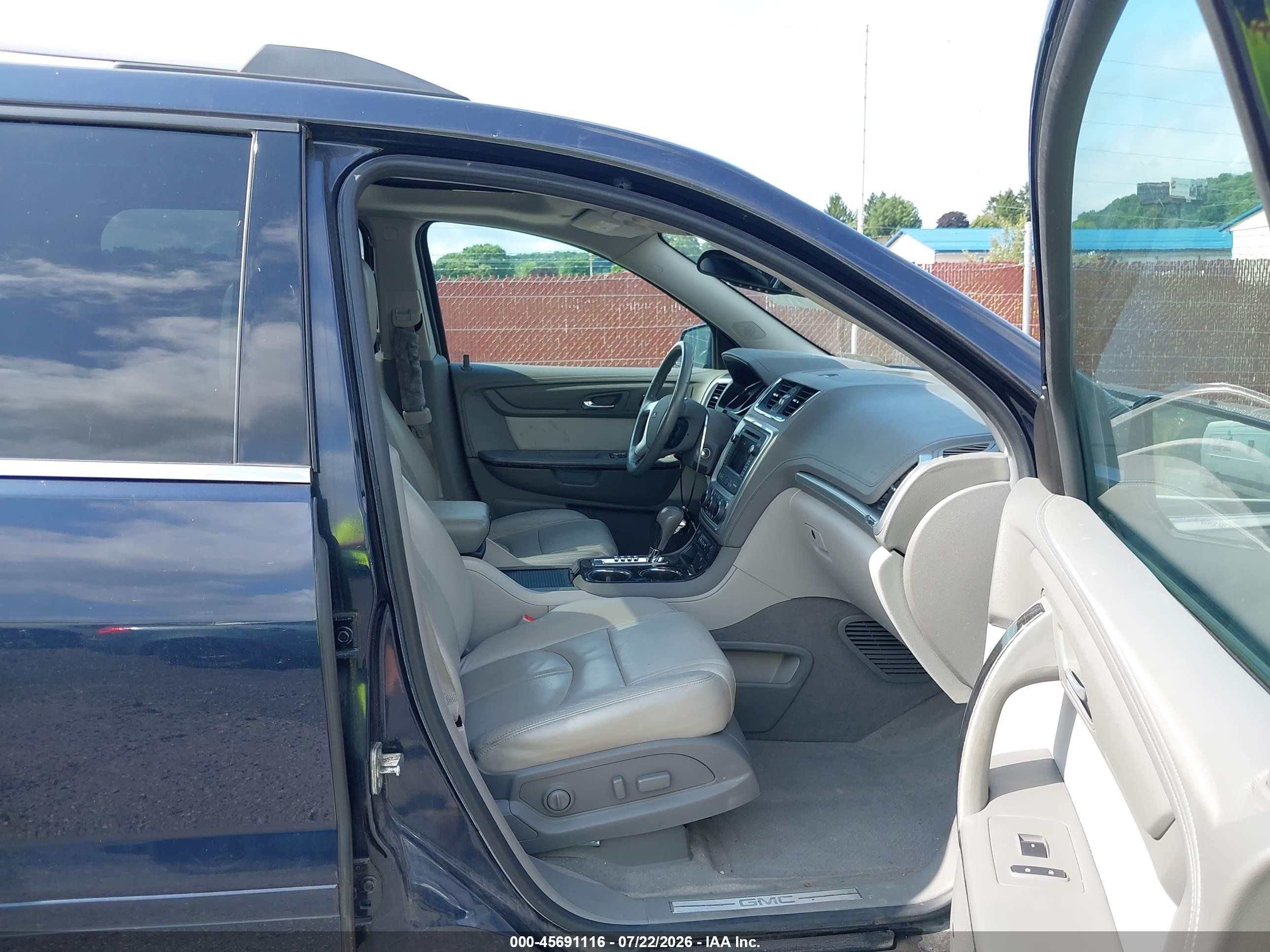 2015 Gmc Acadia Slt Dark Blue vin: 1GKKVRKD9FJ384074