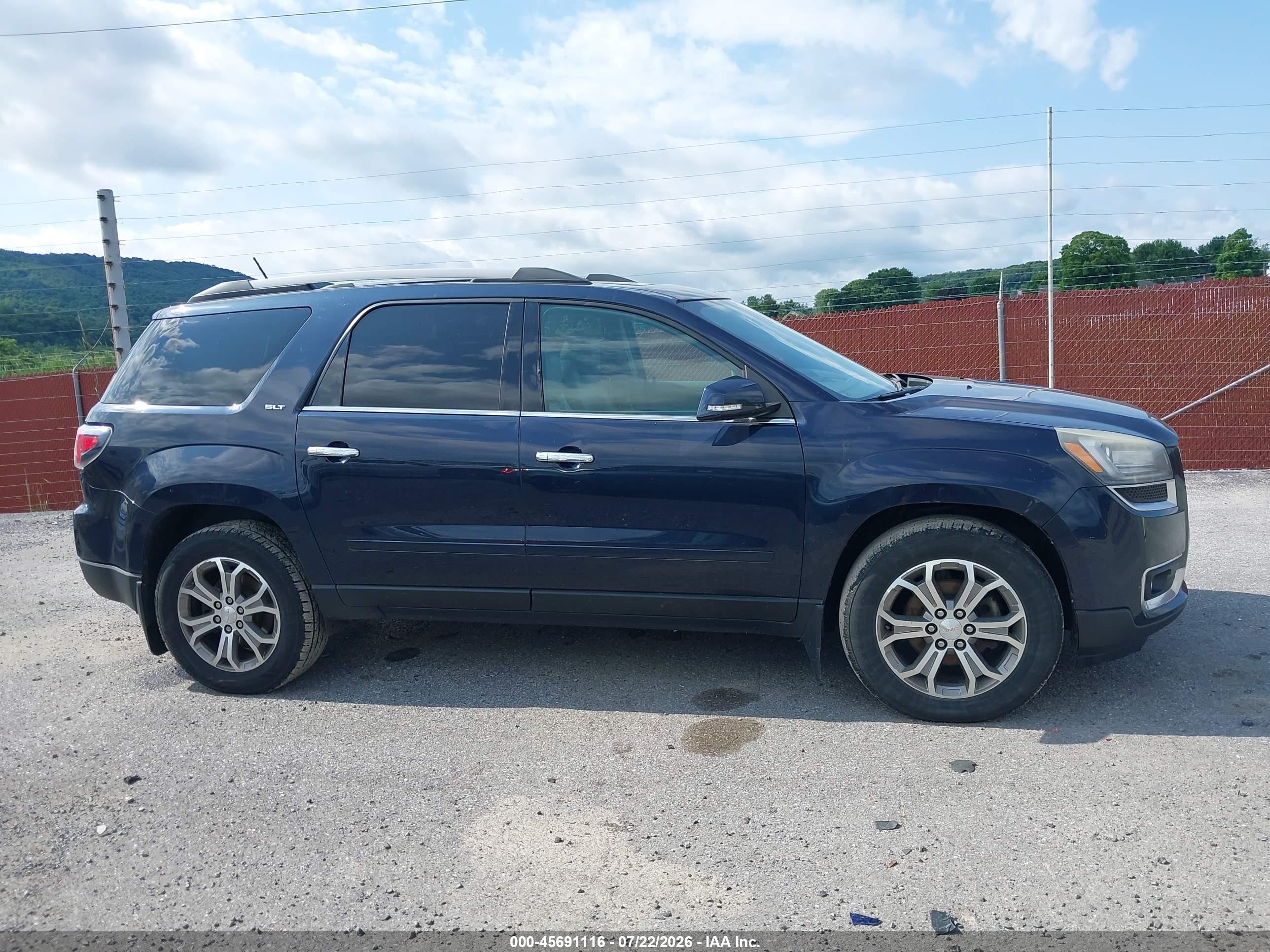 2015 Gmc Acadia Slt Dark Blue vin: 1GKKVRKD9FJ384074