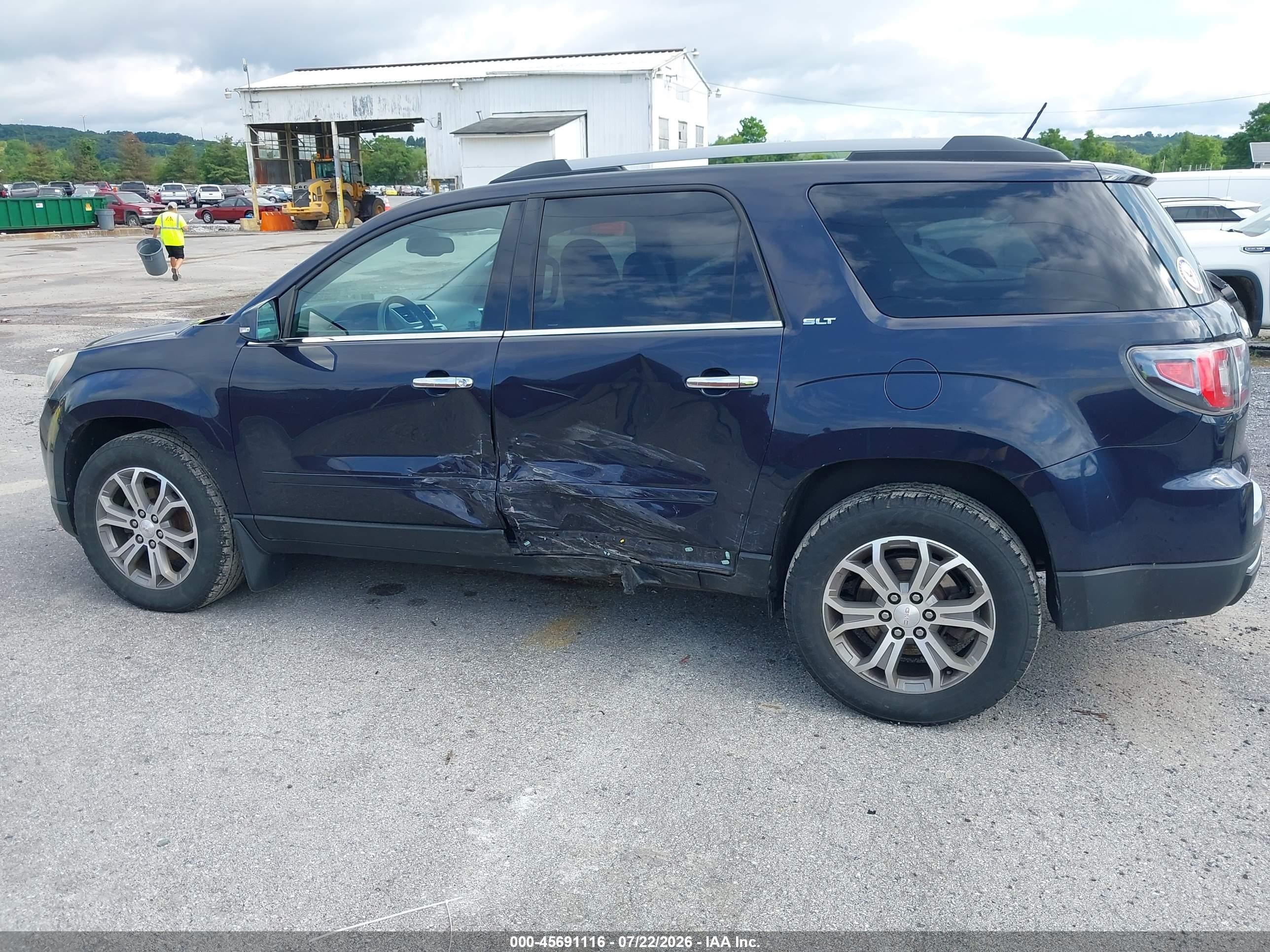 2015 Gmc Acadia Slt Dark Blue vin: 1GKKVRKD9FJ384074