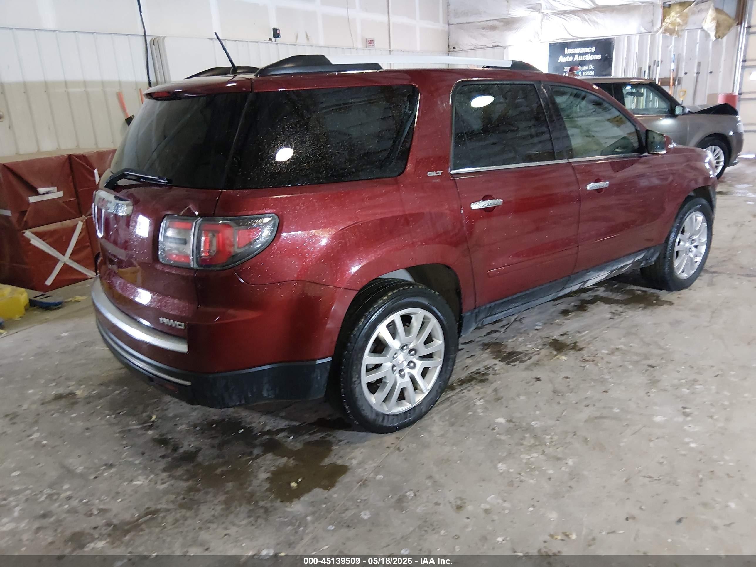 2016 Gmc Acadia Slt-1 Red vin: 1GKKVRKD9GJ312082