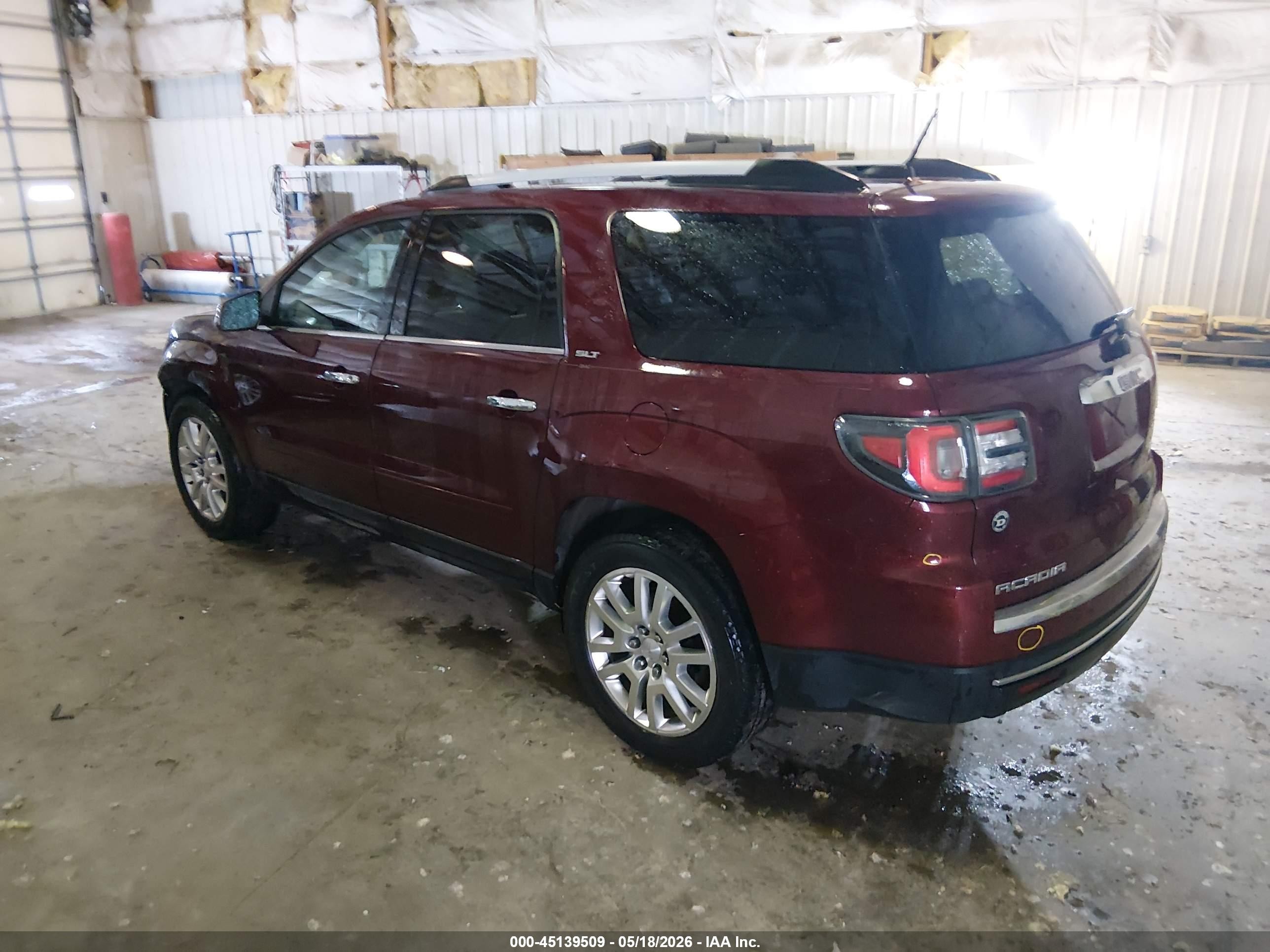 2016 Gmc Acadia Slt-1 Red vin: 1GKKVRKD9GJ312082