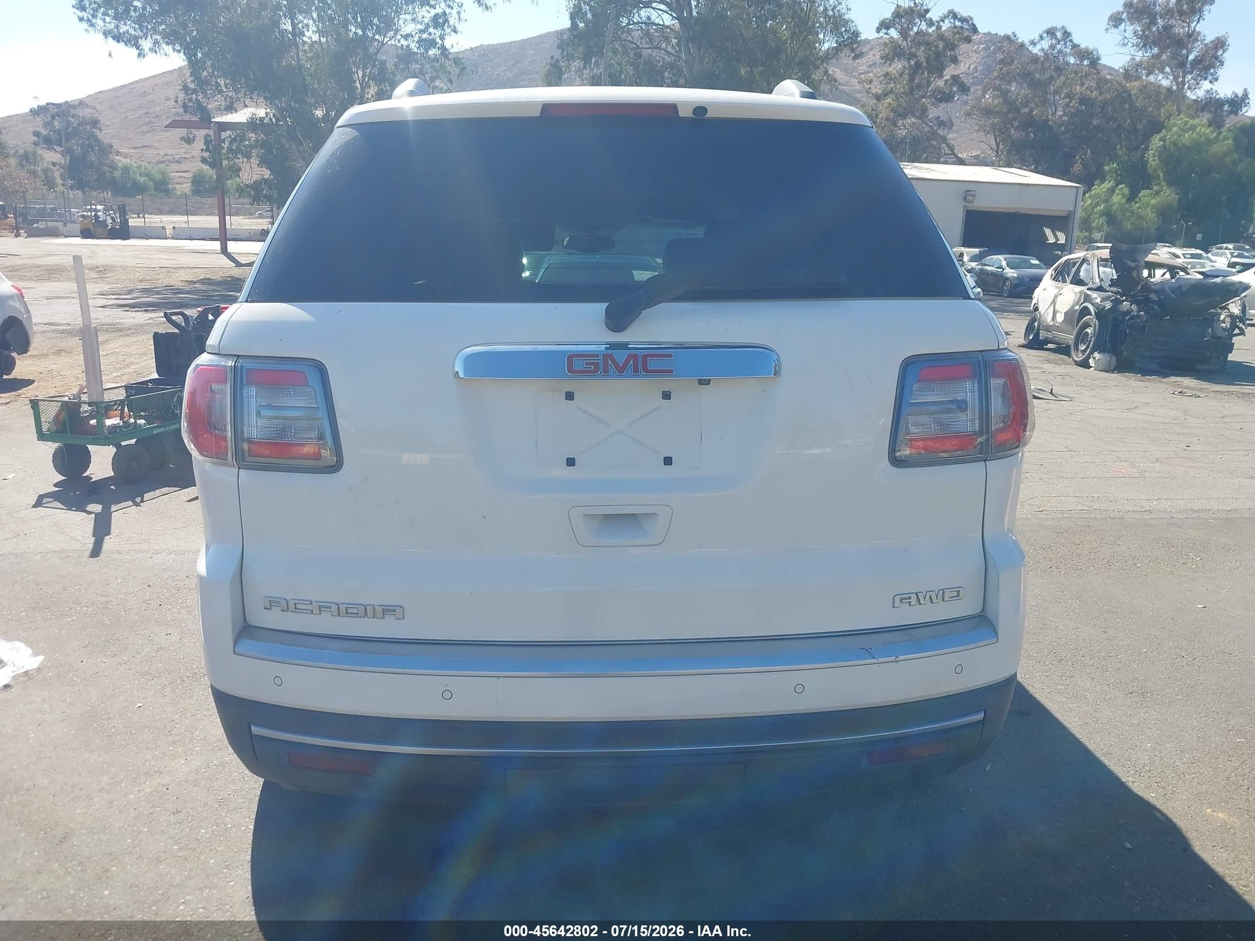 2013 Gmc Acadia Slt-1 White vin: 1GKKVRKDXDJ128393