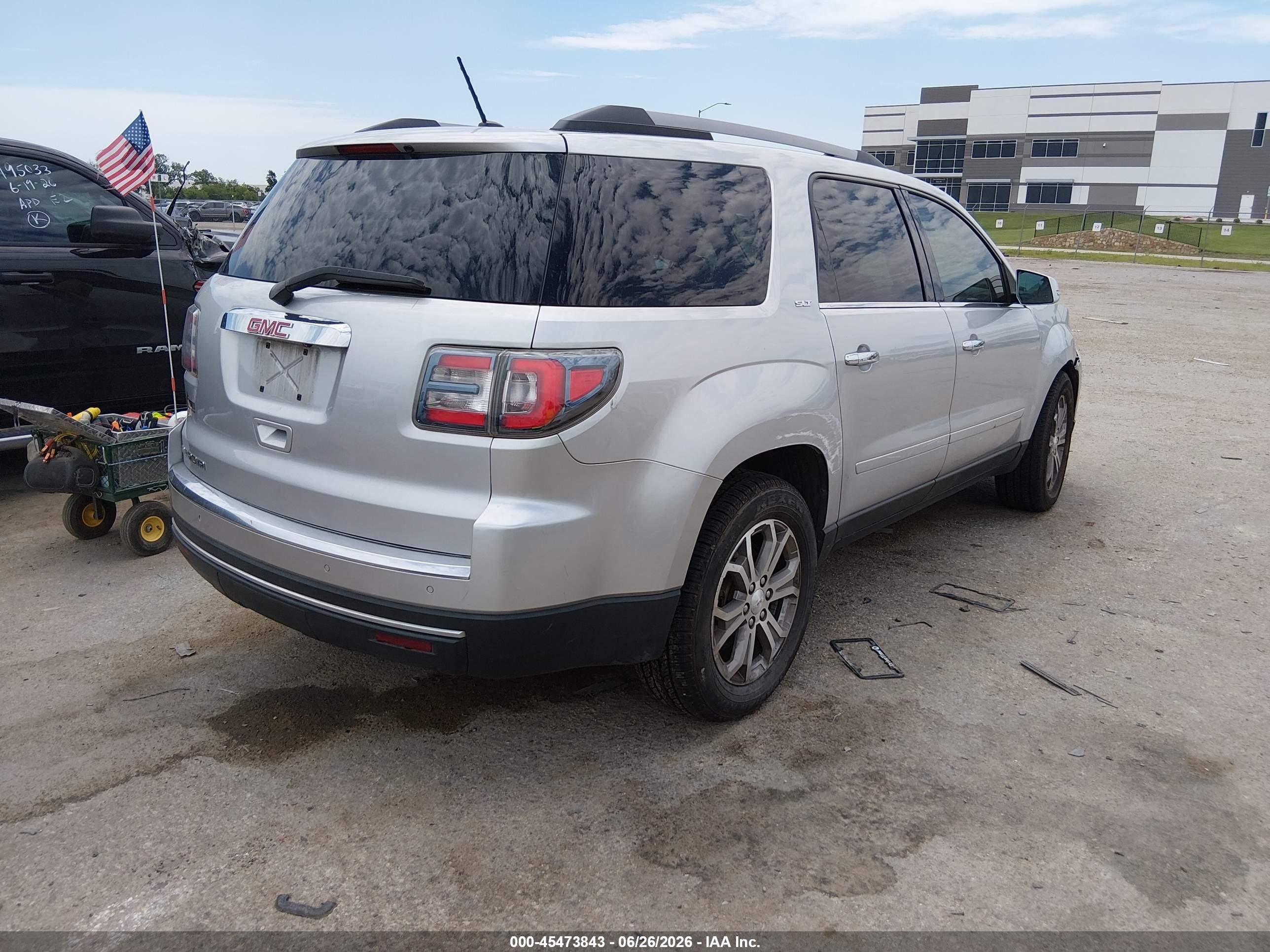 2013 Gmc Acadia Slt-1 Silver vin: 1GKKVRKDXDJ254429