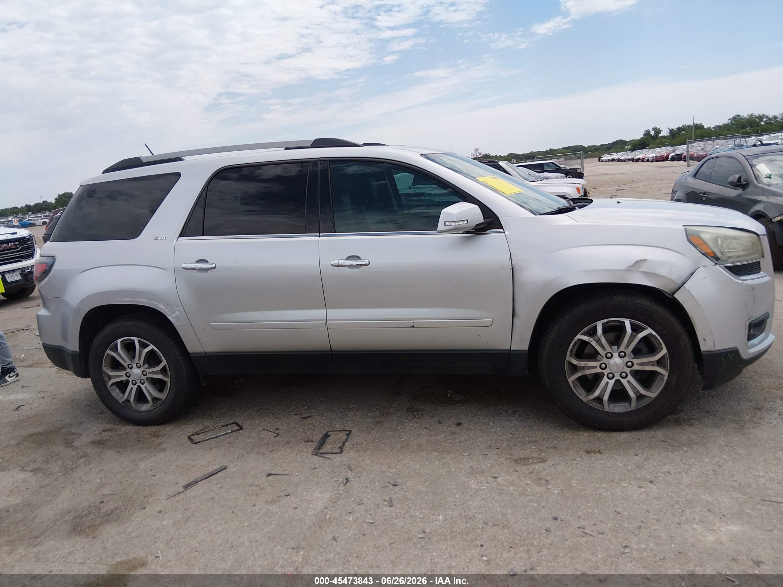 2013 Gmc Acadia Slt-1 Silver vin: 1GKKVRKDXDJ254429