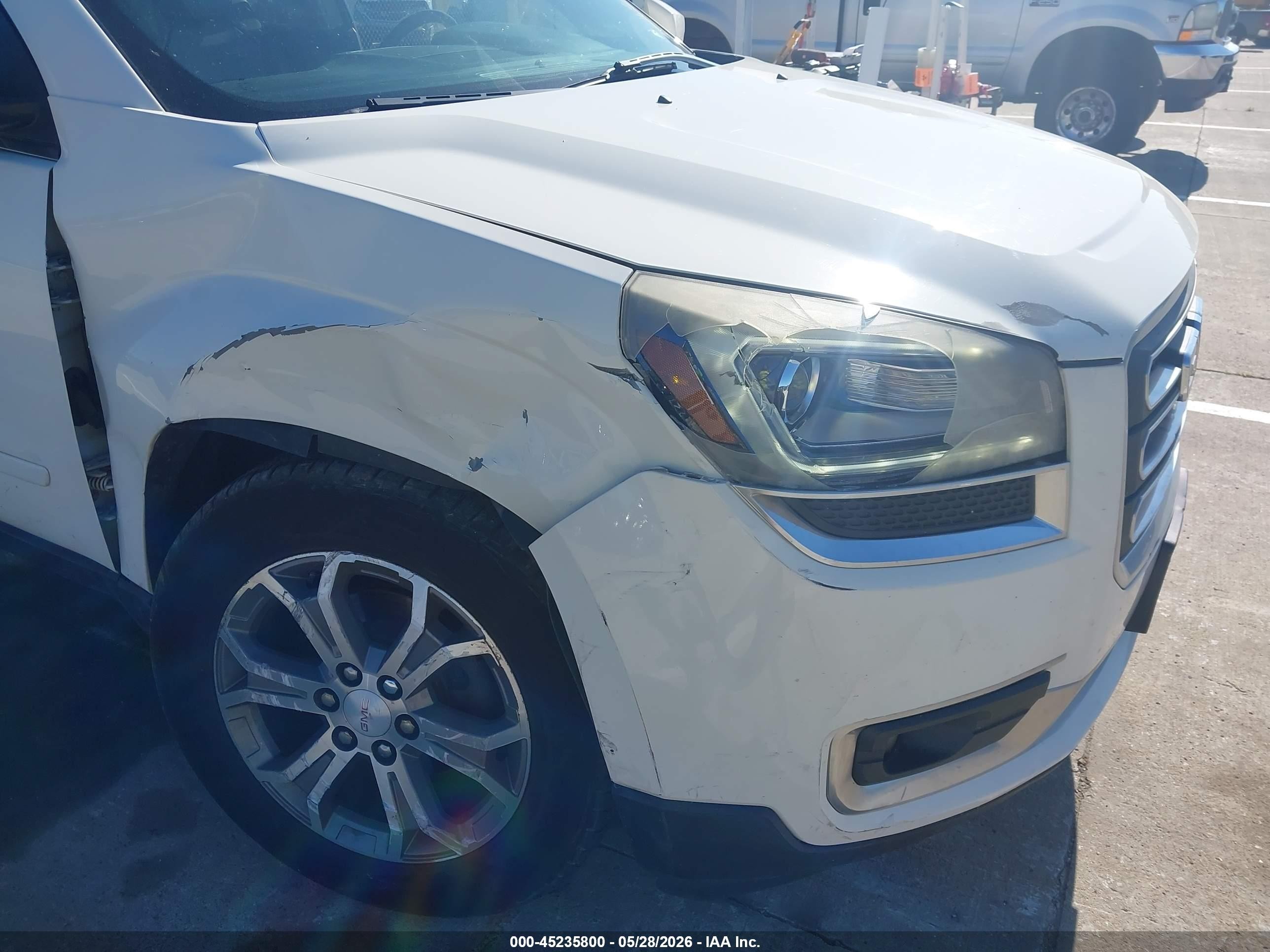 2013 Gmc Acadia Slt-1 White vin: 1GKKVRKDXDJ260506