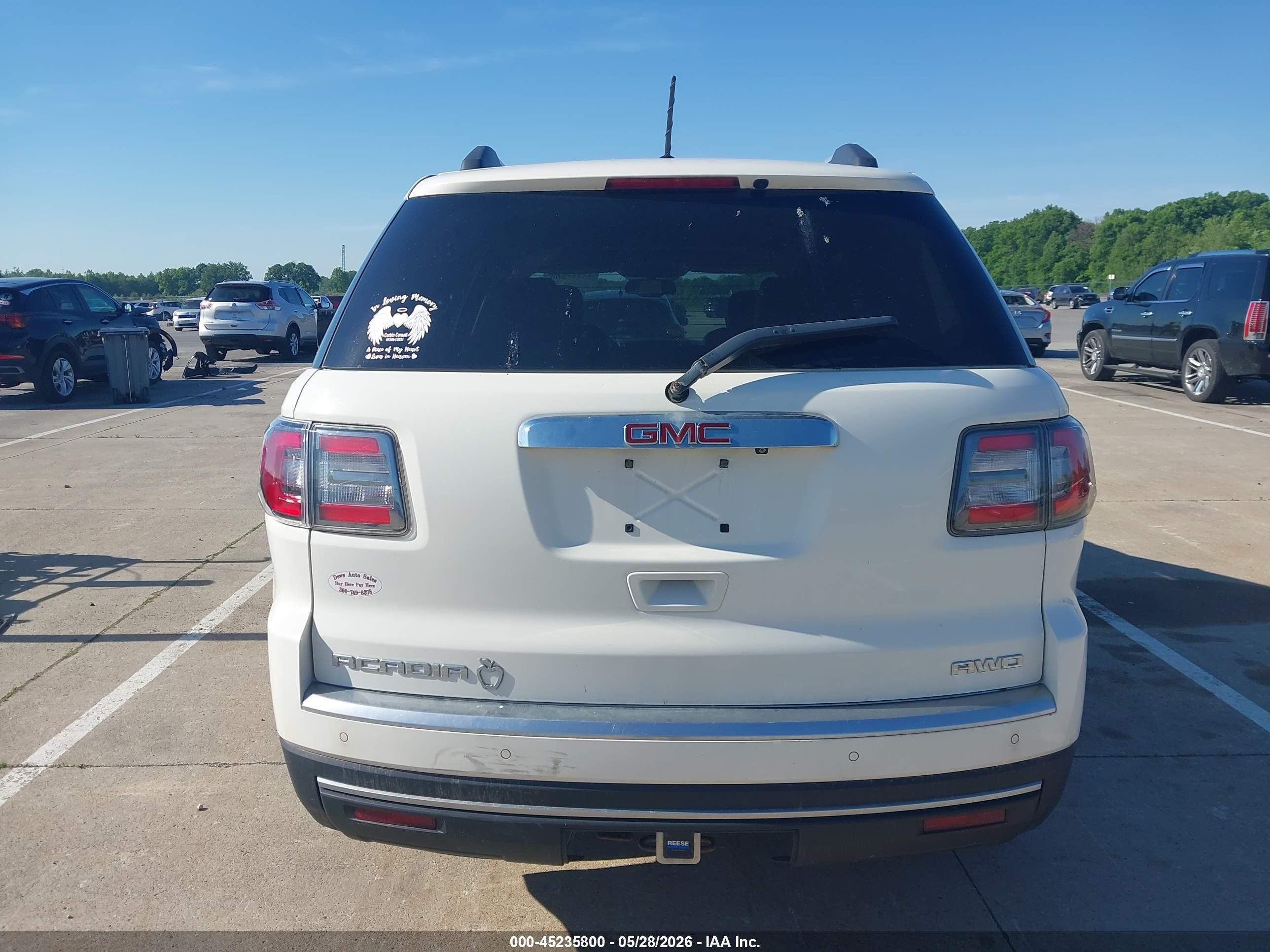 2013 Gmc Acadia Slt-1 White vin: 1GKKVRKDXDJ260506