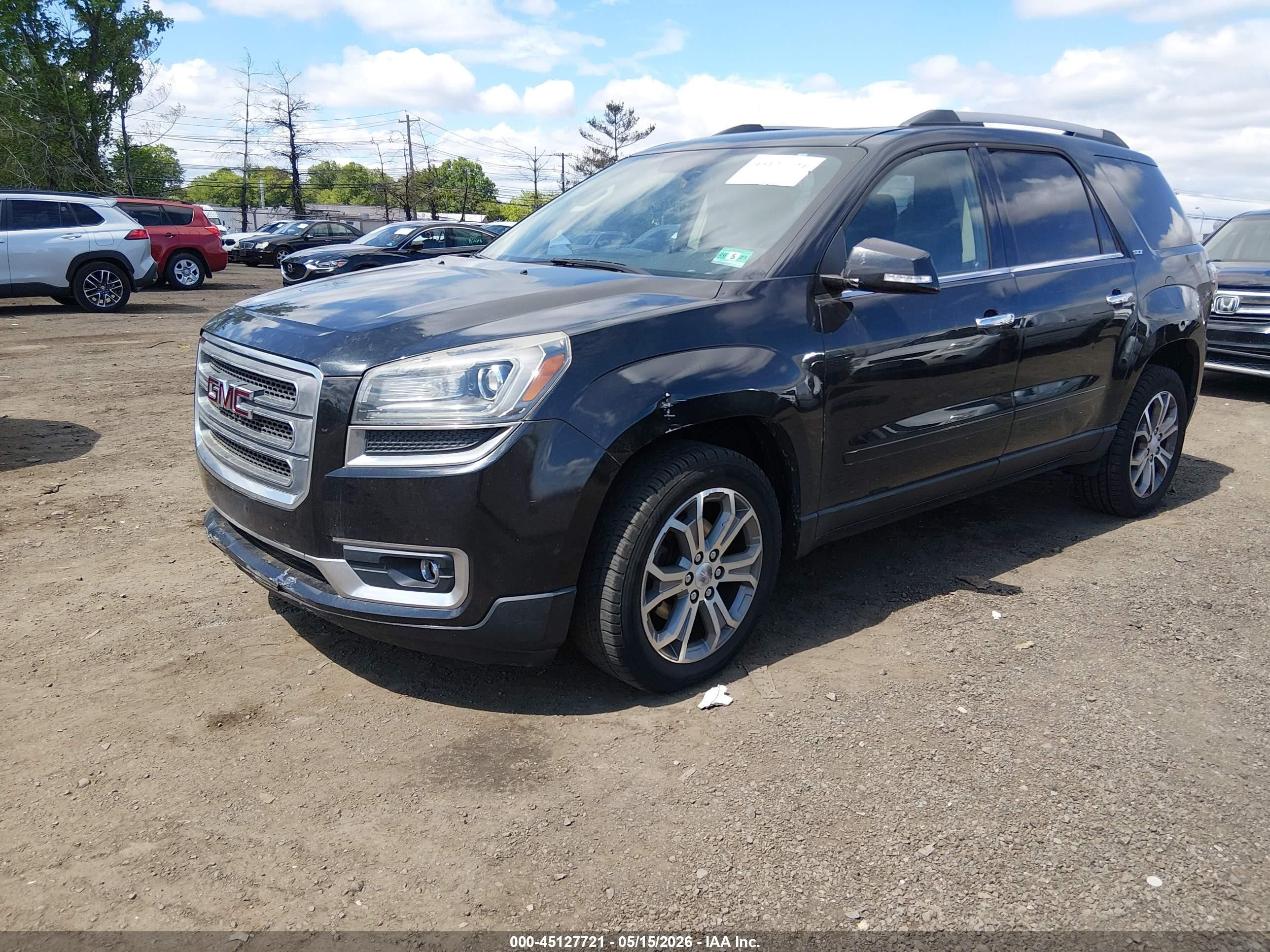 2014 Gmc Acadia Slt-1 Black vin: 1GKKVRKDXEJ251659