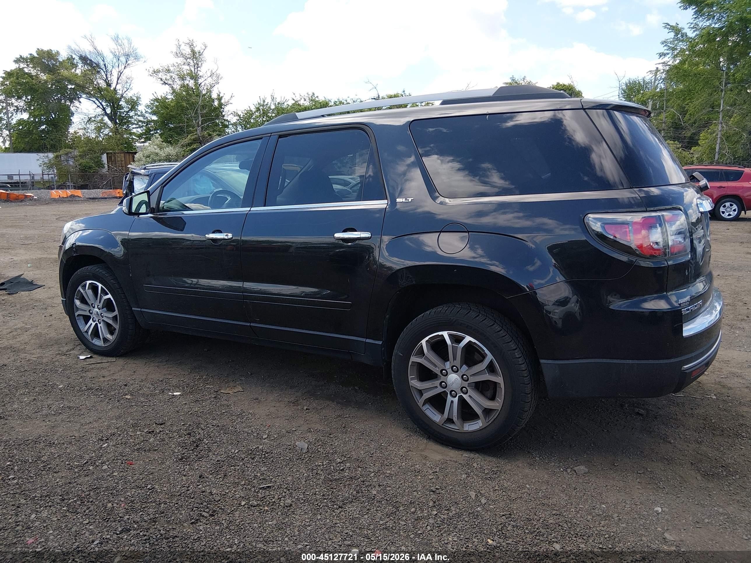 2014 Gmc Acadia Slt-1 Black vin: 1GKKVRKDXEJ251659