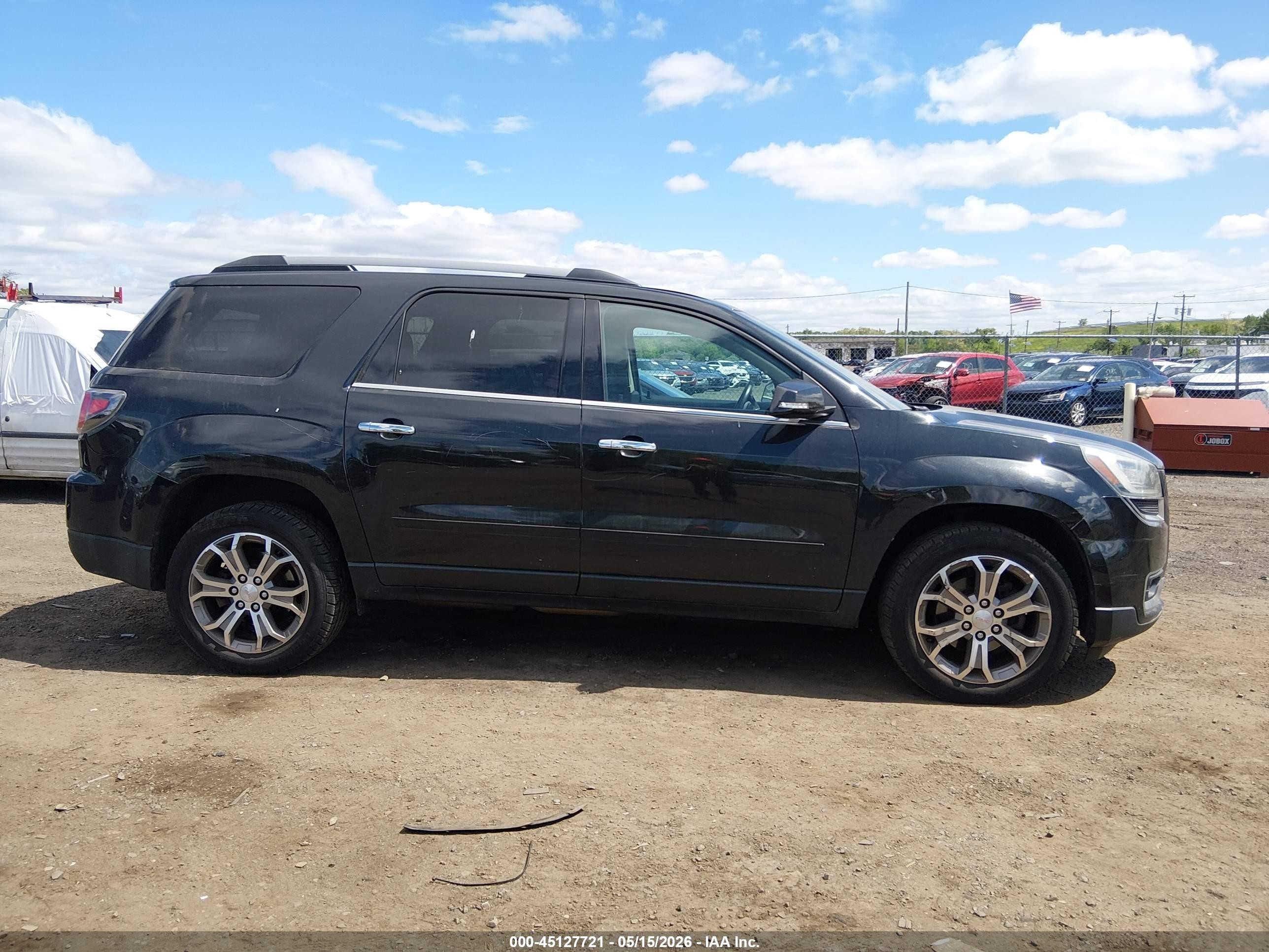 2014 Gmc Acadia Slt-1 Black vin: 1GKKVRKDXEJ251659