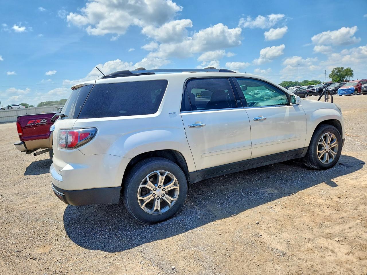 2014 Gmc Acadia Slt-1 White vin: 1GKKVRKDXEJ352894