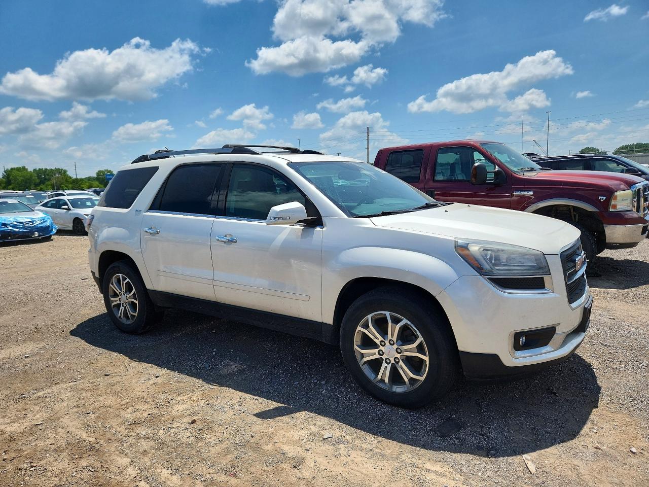 2014 Gmc Acadia Slt-1 White vin: 1GKKVRKDXEJ352894