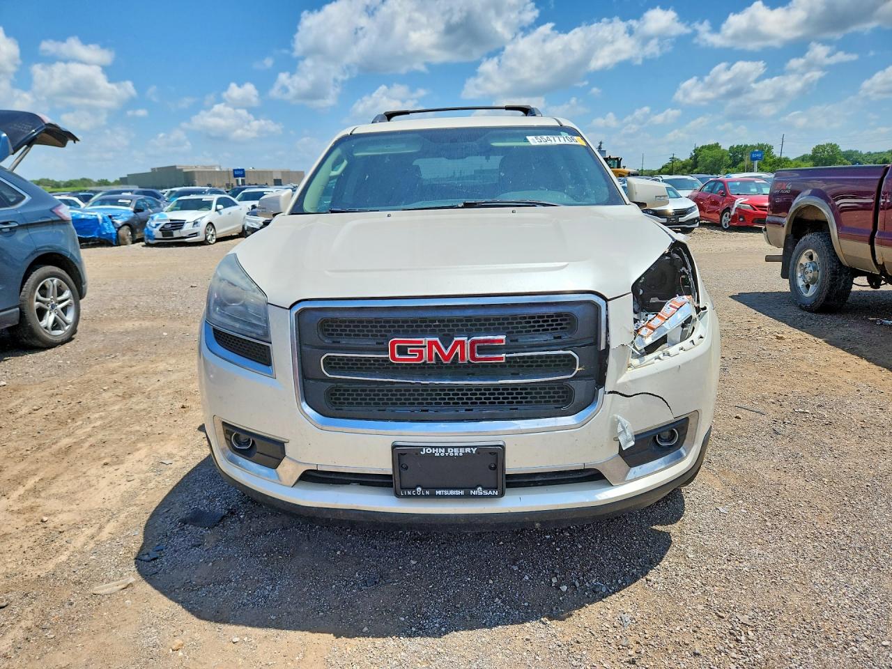 2014 Gmc Acadia Slt-1 White vin: 1GKKVRKDXEJ352894