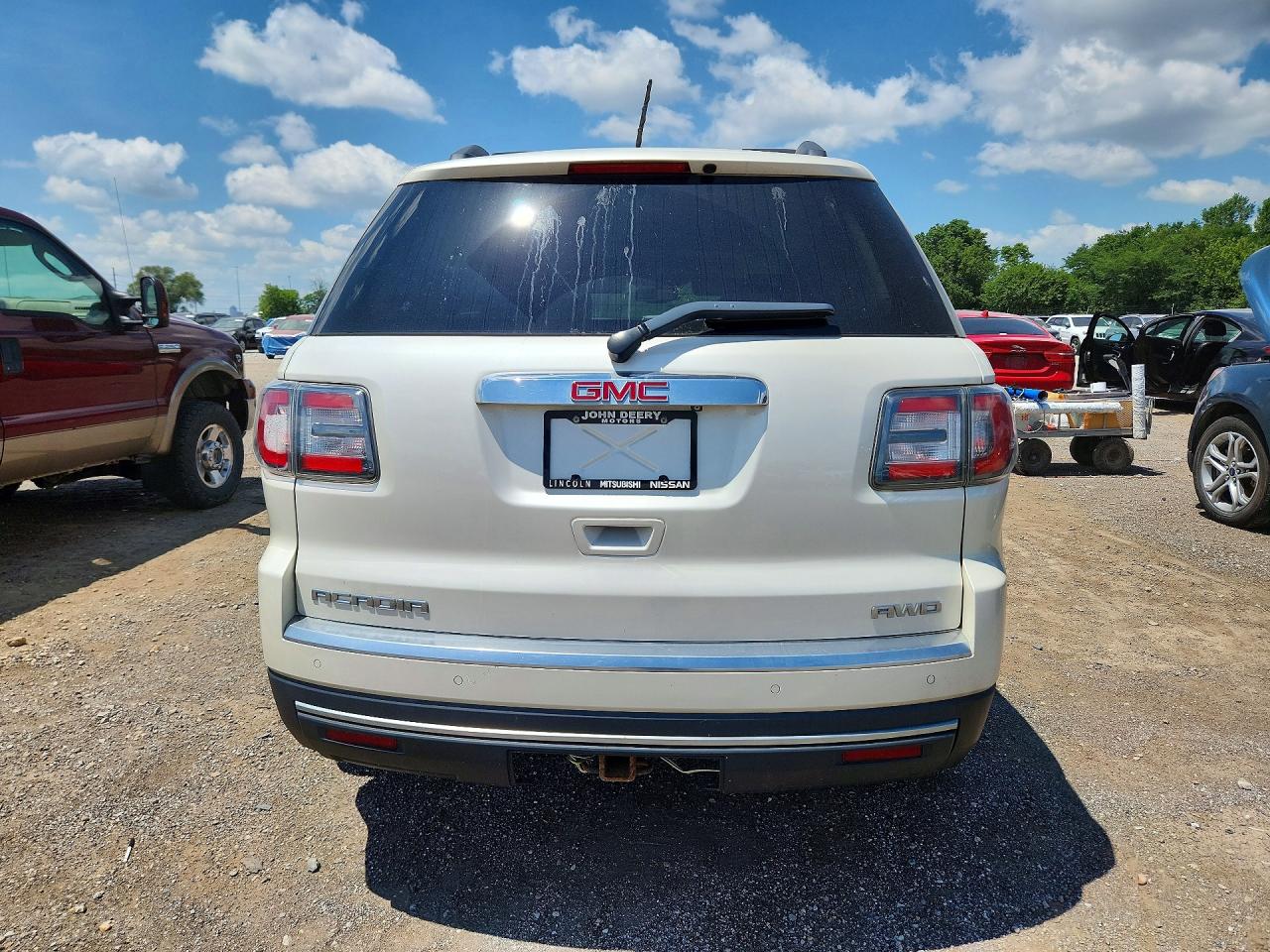 2014 Gmc Acadia Slt-1 White vin: 1GKKVRKDXEJ352894