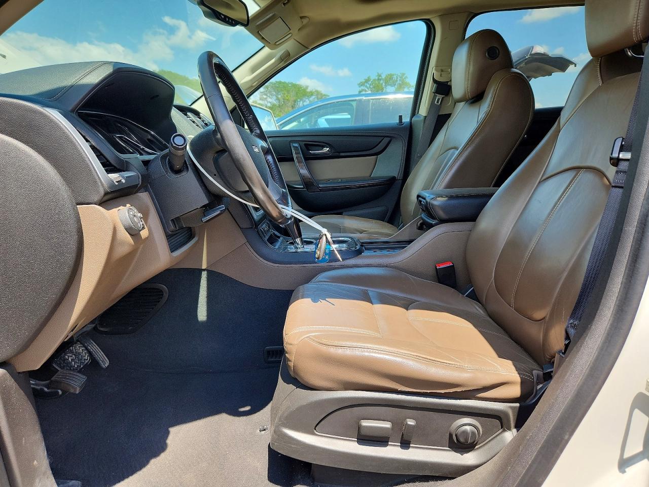 2014 Gmc Acadia Slt-1 White vin: 1GKKVRKDXEJ352894