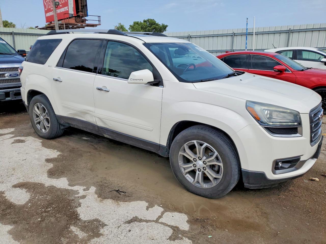 2014 Gmc Acadia Slt-1 White vin: 1GKKVRKDXEJ366052