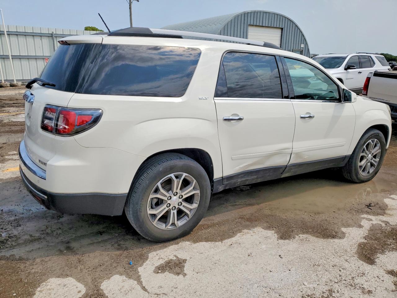 2014 Gmc Acadia Slt-1 White vin: 1GKKVRKDXEJ366052