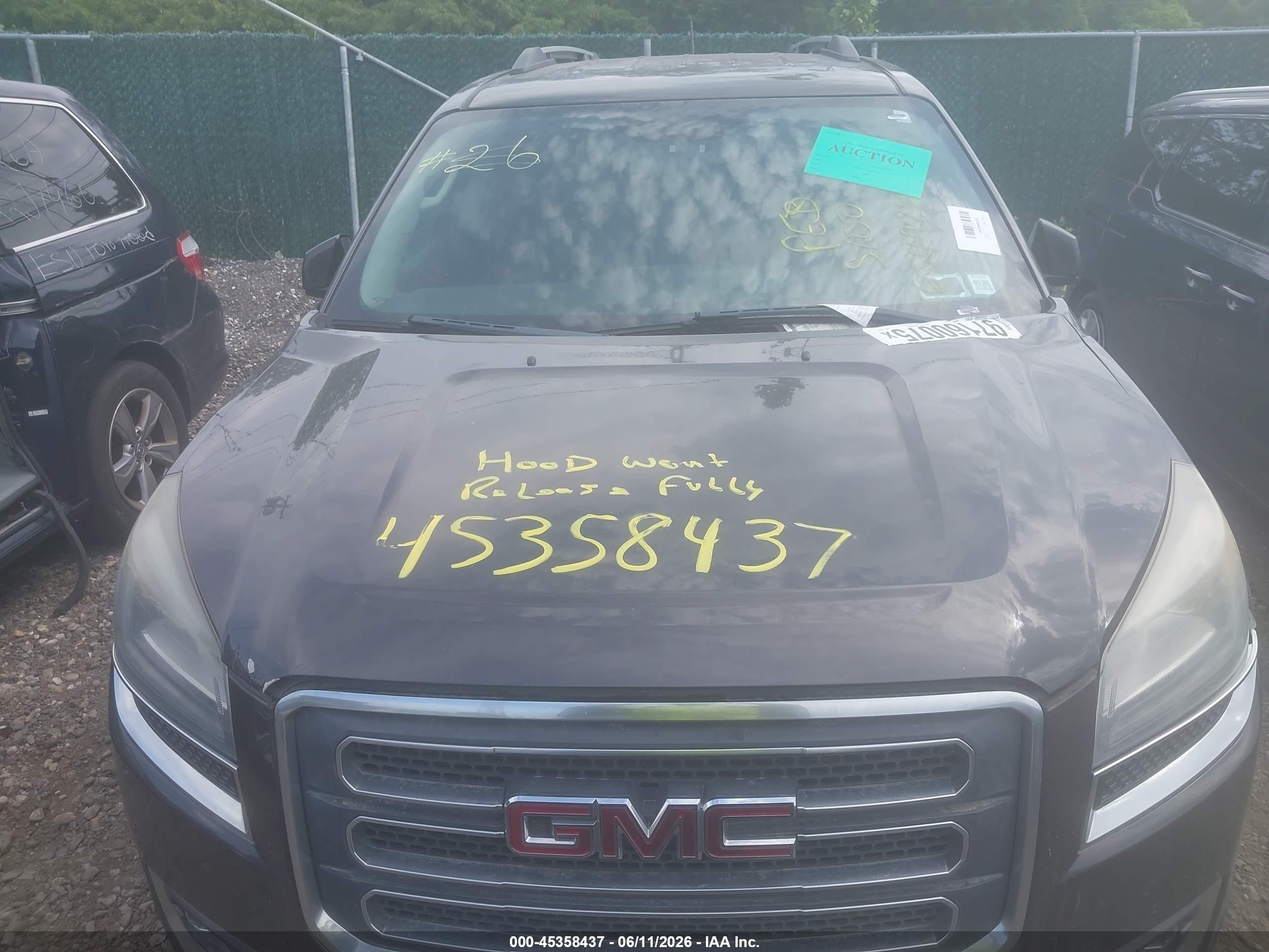 2015 Gmc Acadia Slt-1 Gray vin: 1GKKVRKDXFJ161428