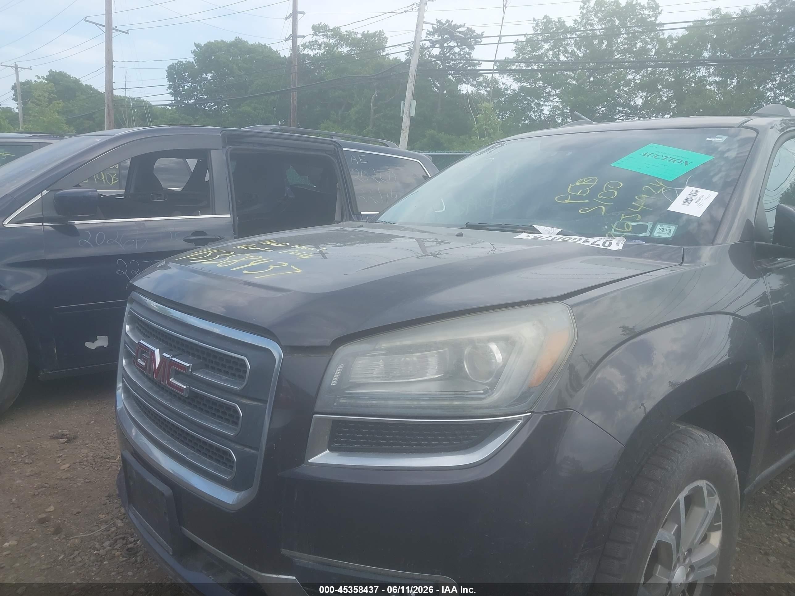 2015 Gmc Acadia Slt-1 Gray vin: 1GKKVRKDXFJ161428
