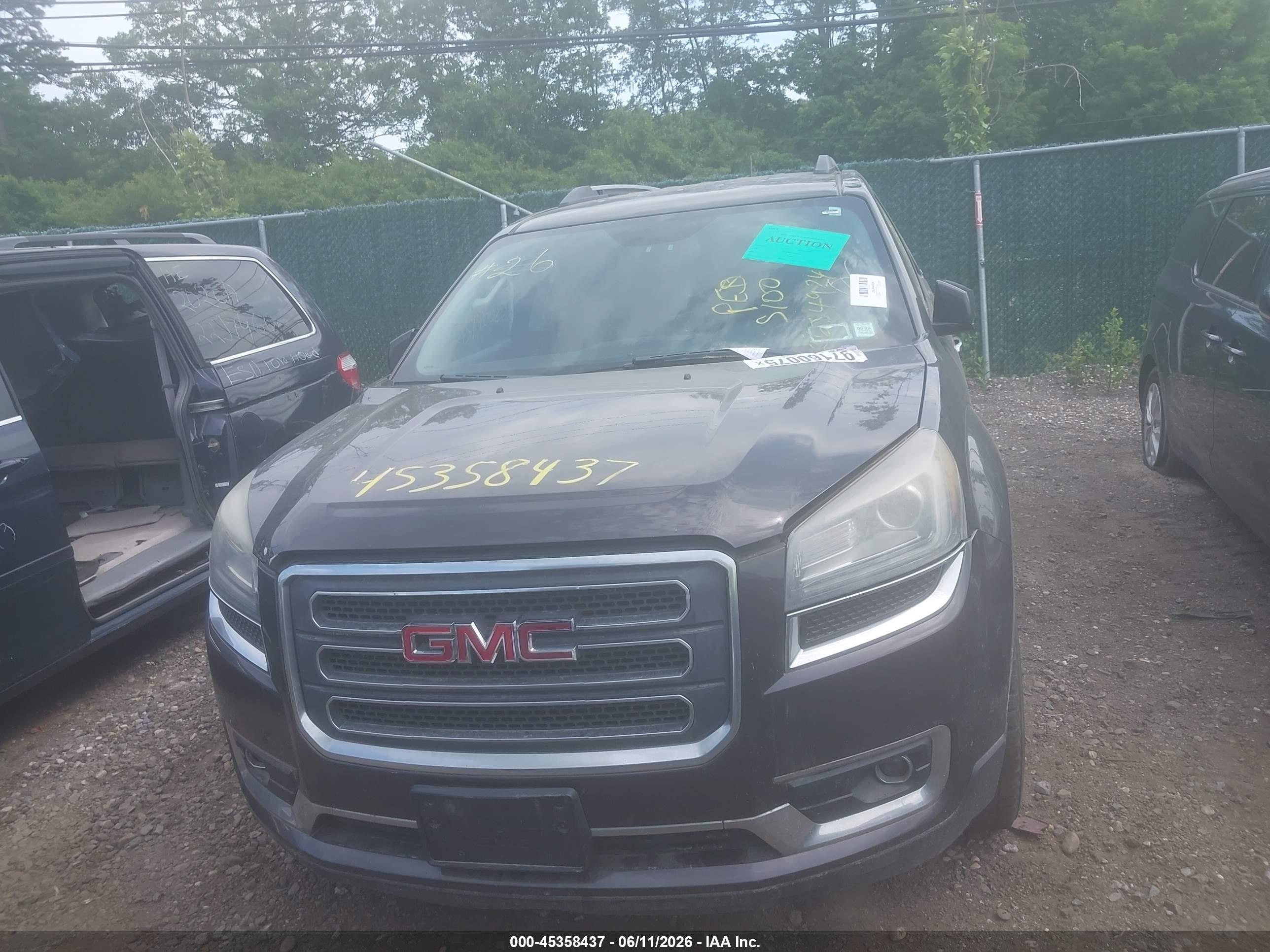 2015 Gmc Acadia Slt-1 Gray vin: 1GKKVRKDXFJ161428