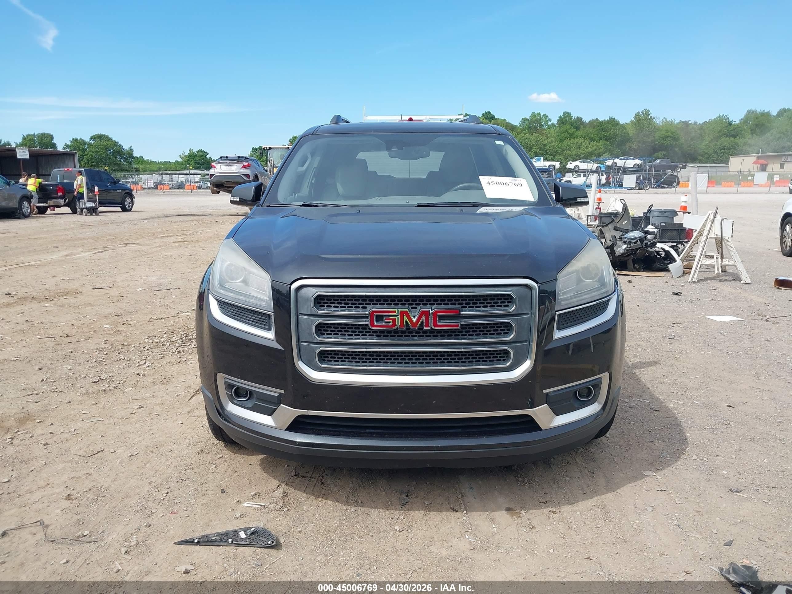 2015 Gmc Acadia Slt-1 Black vin: 1GKKVRKDXFJ202236