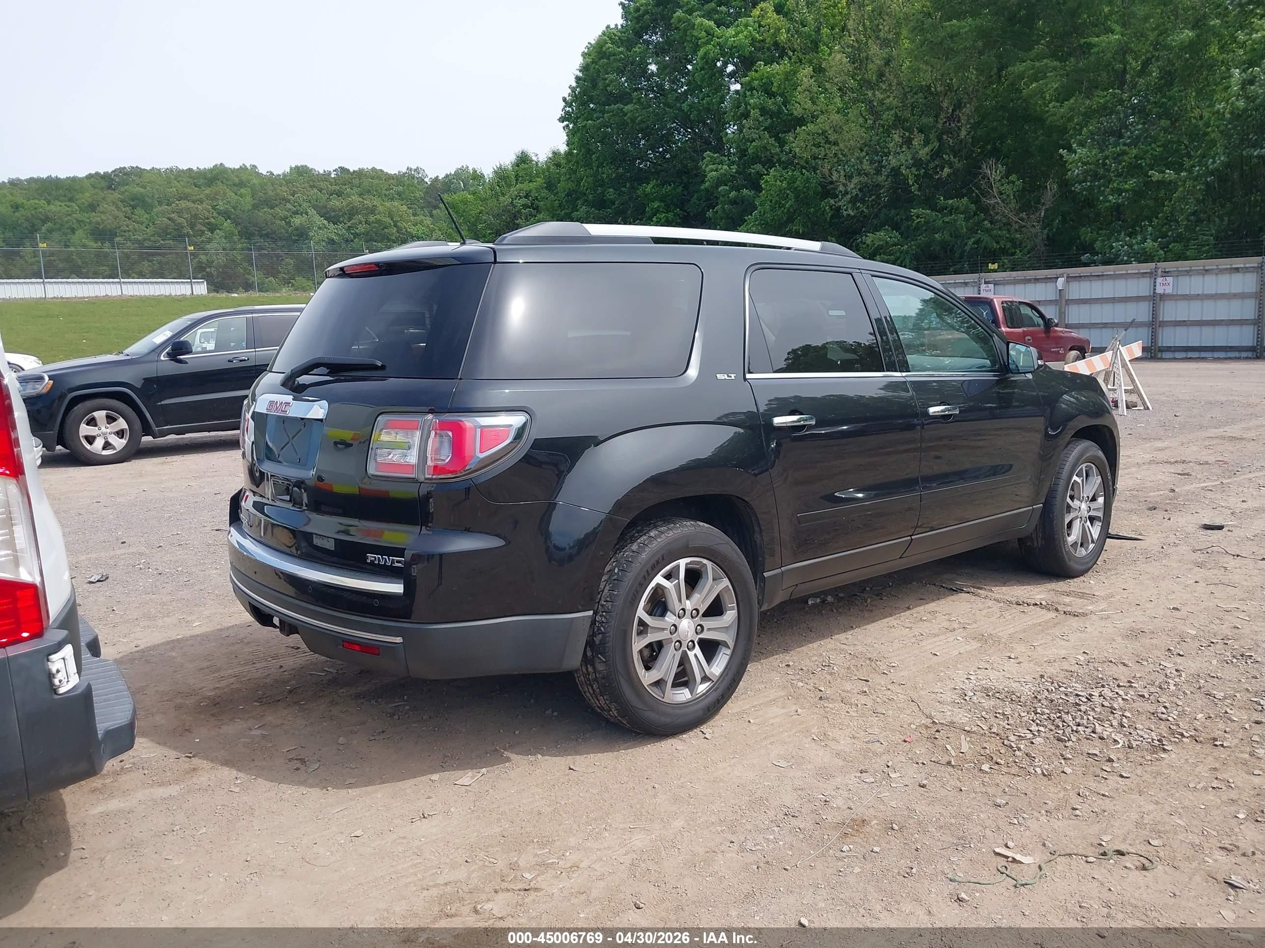 2015 Gmc Acadia Slt-1 Black vin: 1GKKVRKDXFJ202236