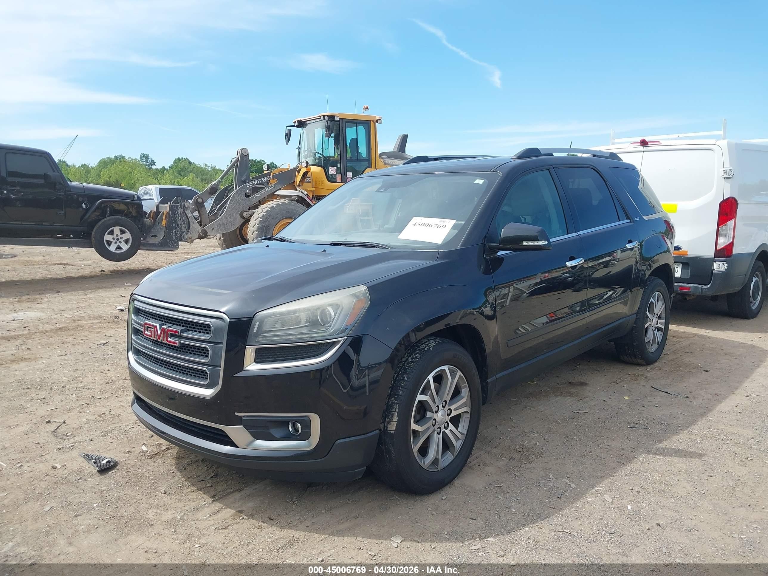 2015 Gmc Acadia Slt-1 Black vin: 1GKKVRKDXFJ202236