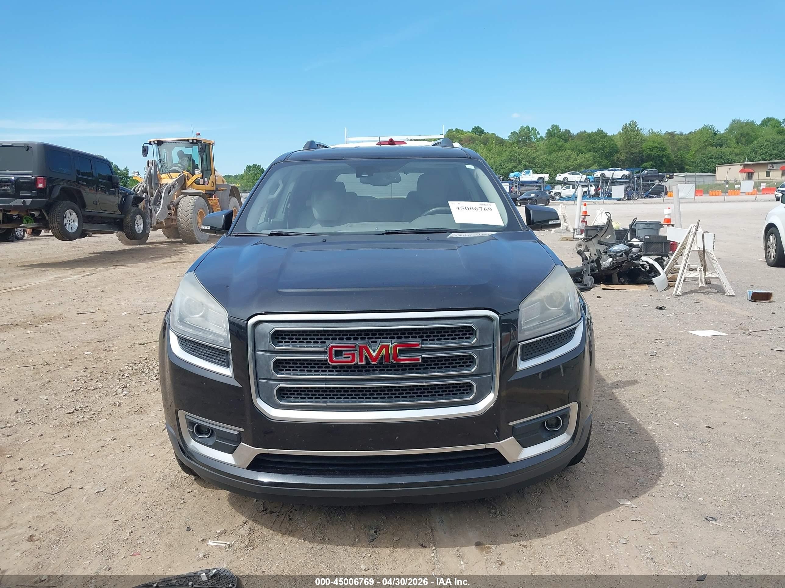 2015 Gmc Acadia Slt-1 Black vin: 1GKKVRKDXFJ202236