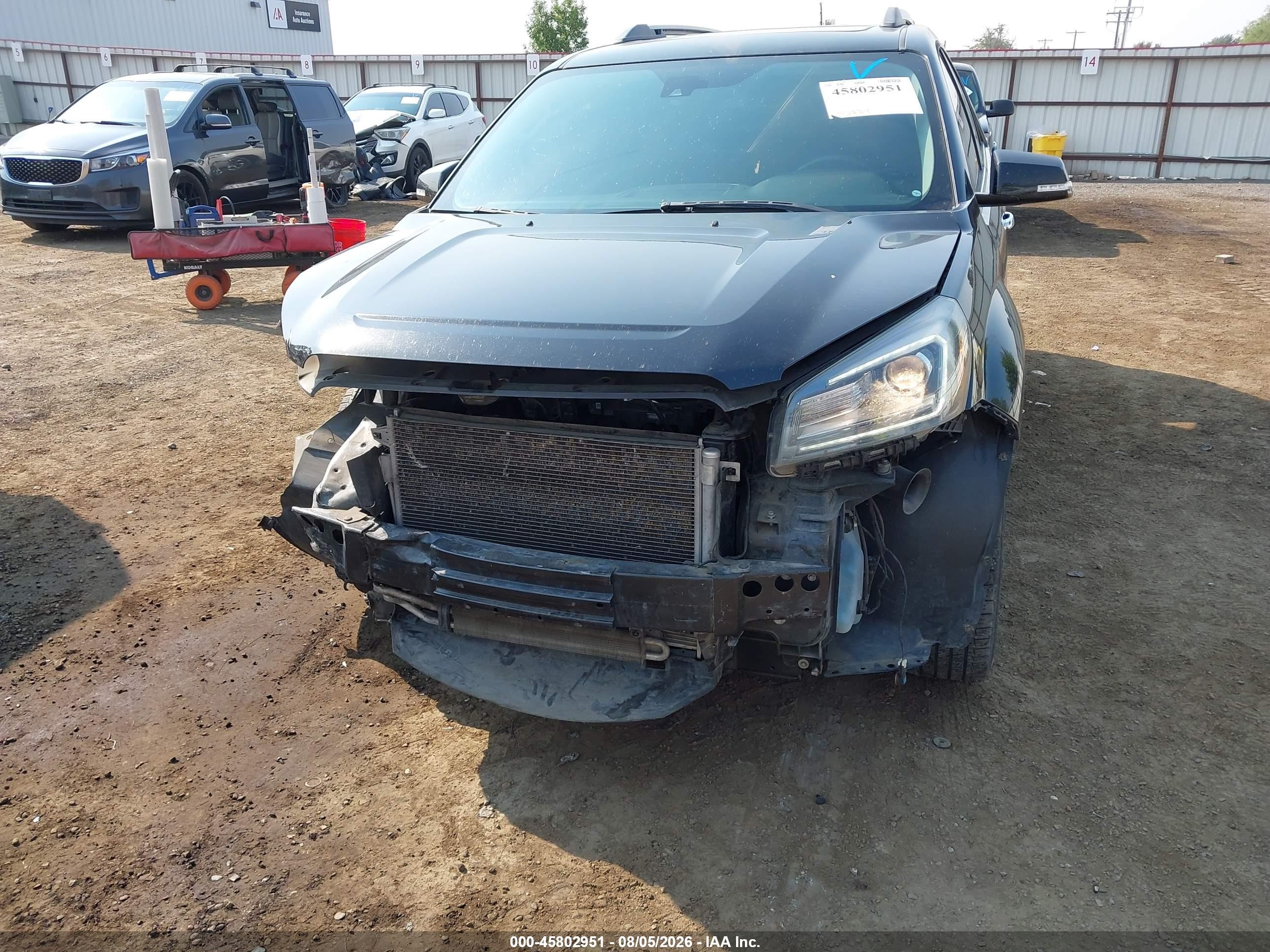 2015 Gmc Acadia Slt Black vin: 1GKKVRKDXFJ274652