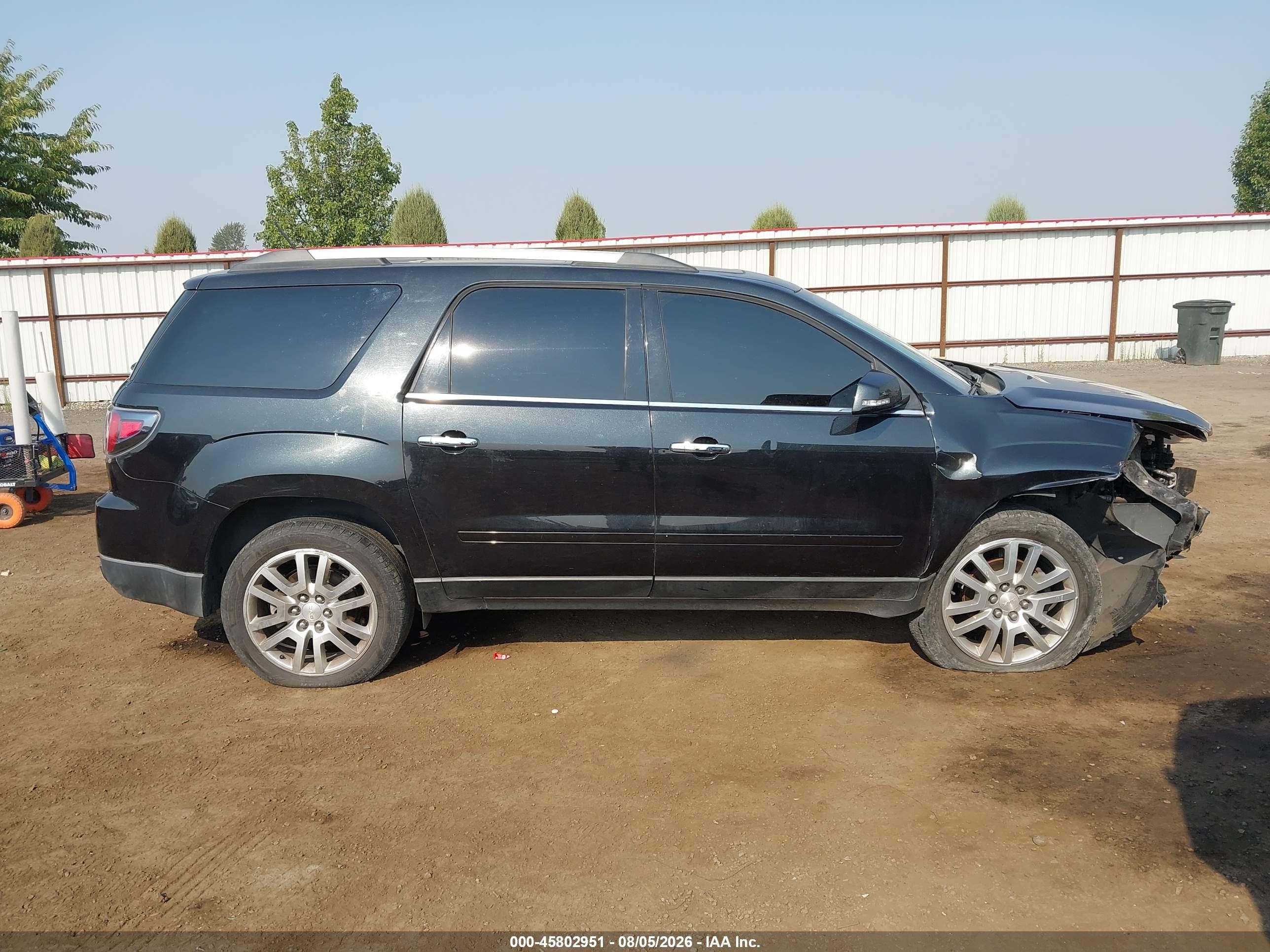 2015 Gmc Acadia Slt Black vin: 1GKKVRKDXFJ274652