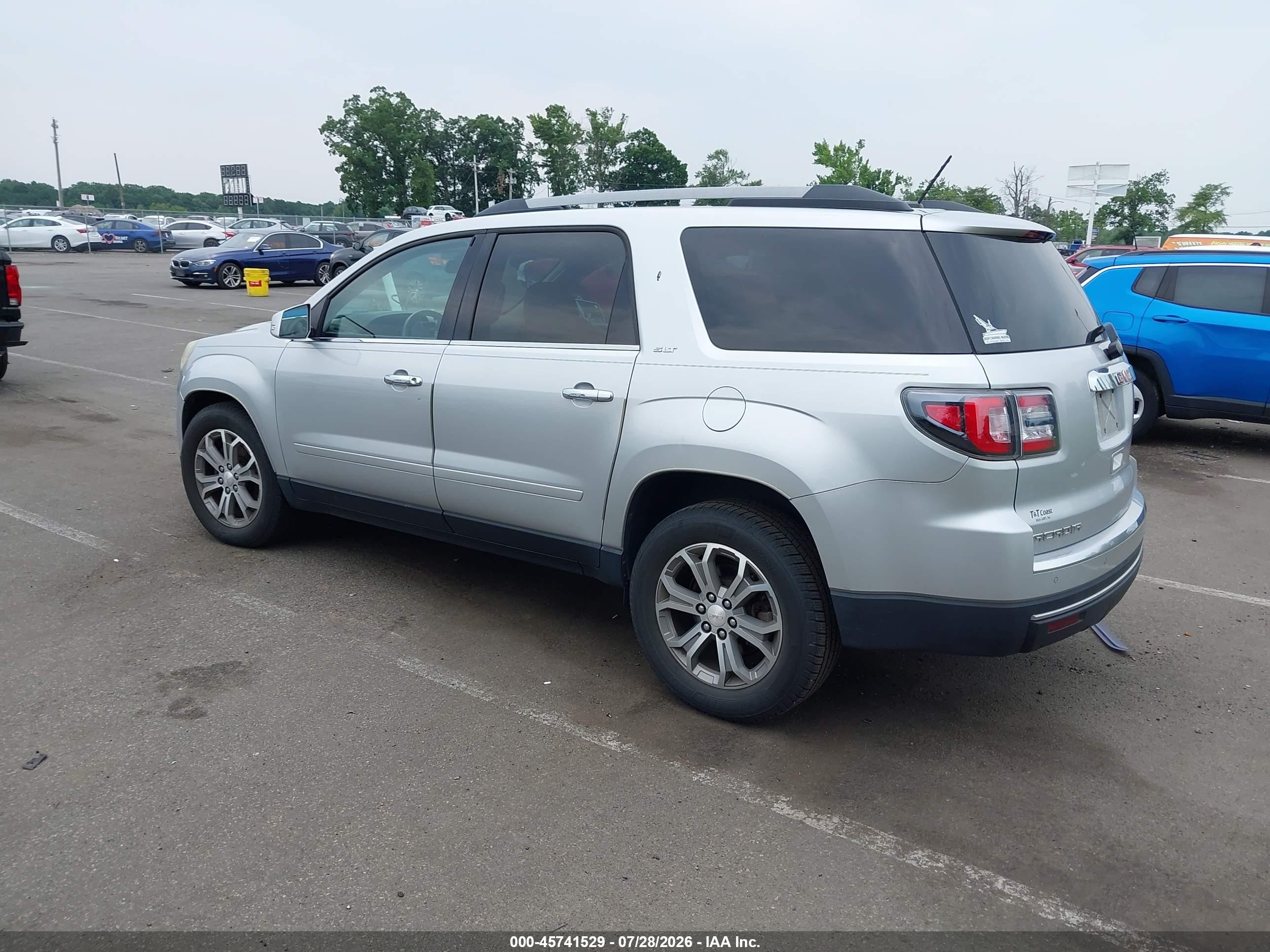 2015 Gmc Acadia Slt Gray vin: 1GKKVRKDXFJ279656