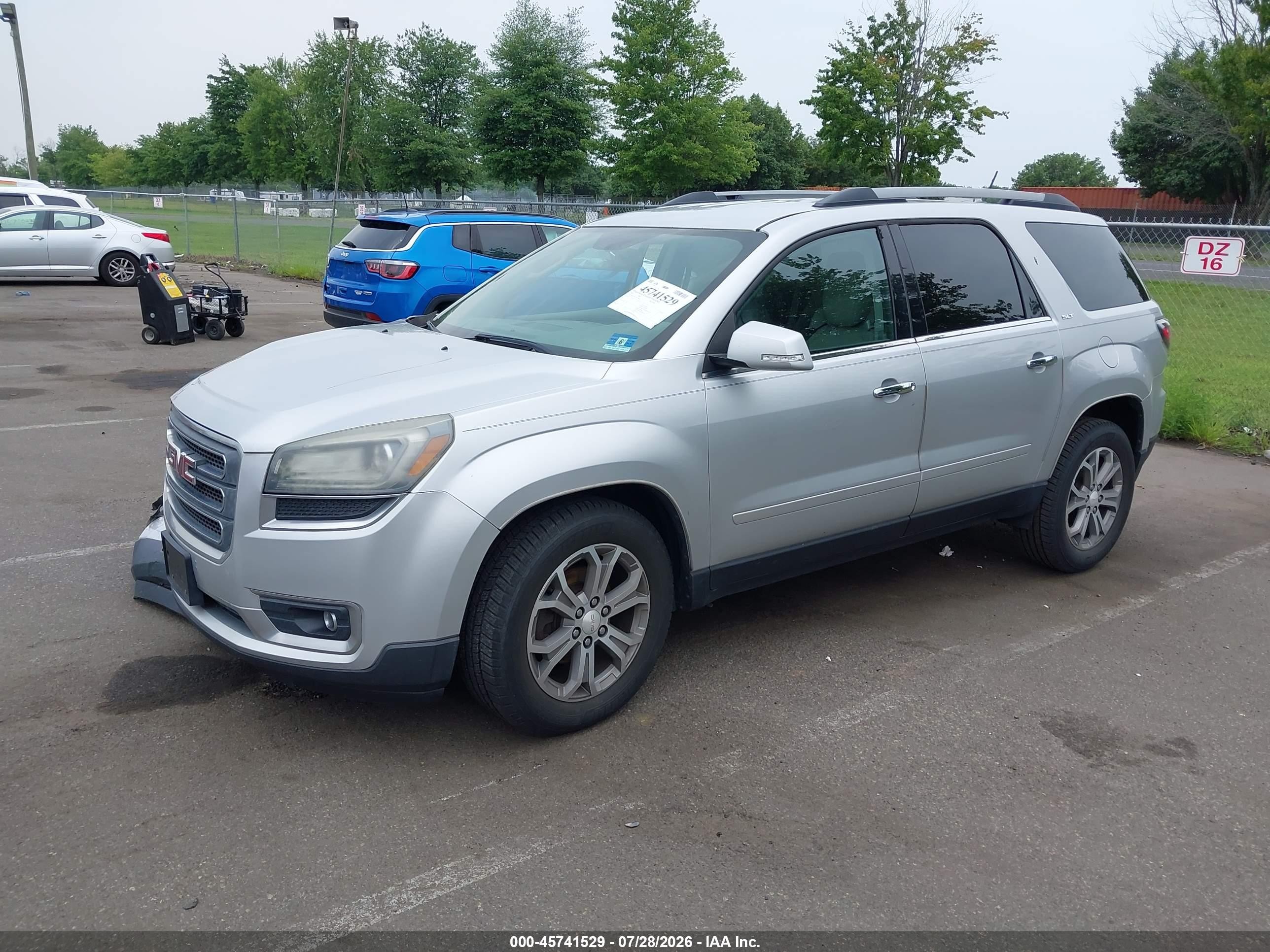 2015 Gmc Acadia Slt Gray vin: 1GKKVRKDXFJ279656