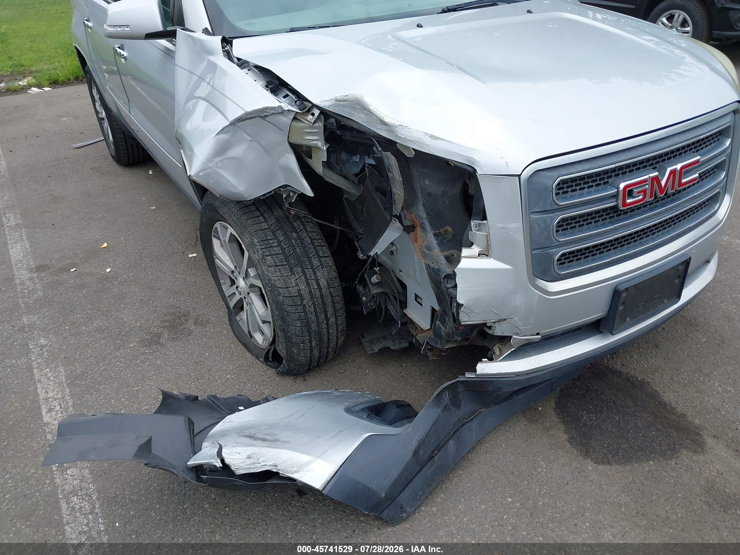 2015 Gmc Acadia Slt Gray vin: 1GKKVRKDXFJ279656