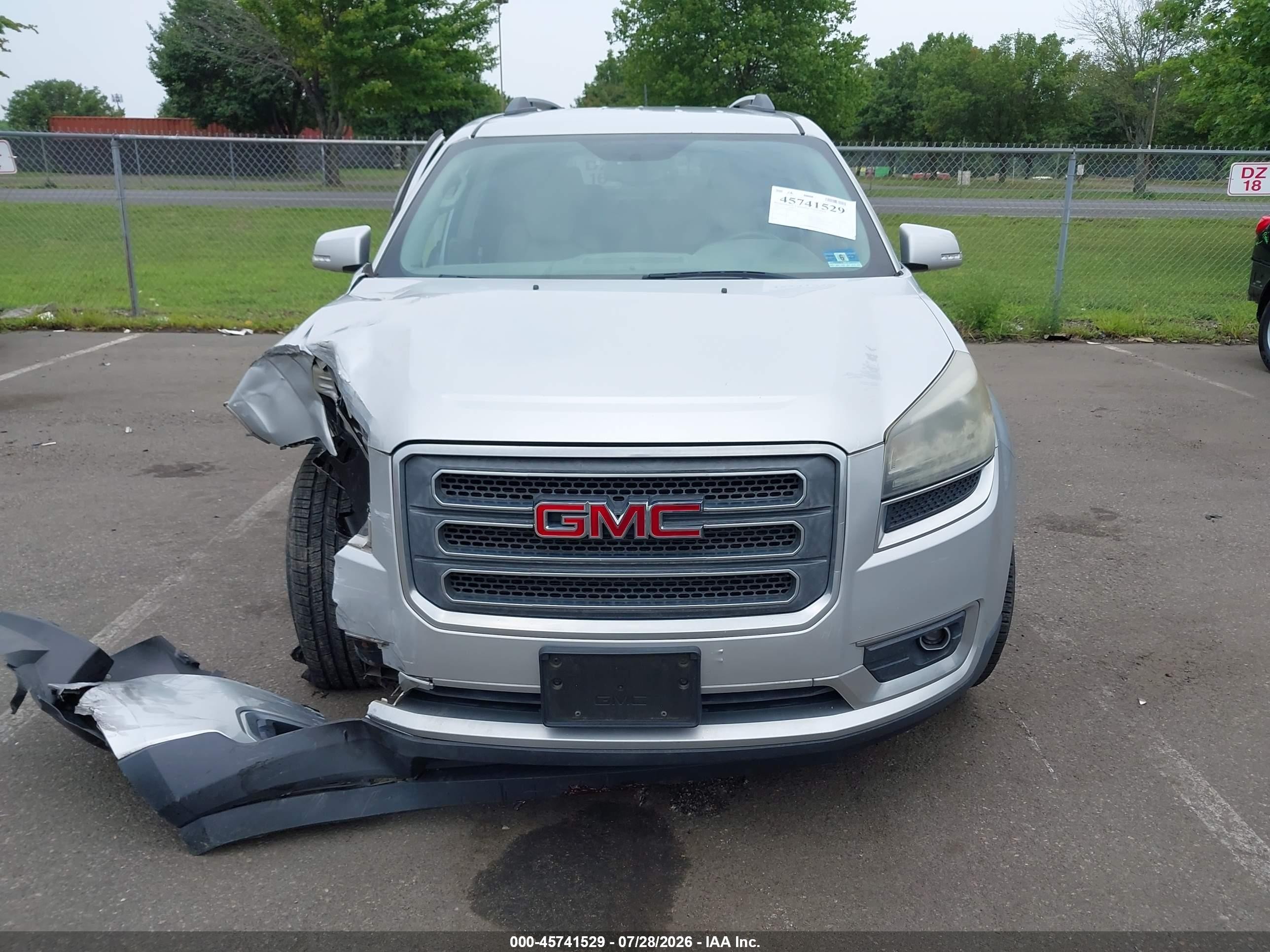2015 Gmc Acadia Slt Gray vin: 1GKKVRKDXFJ279656