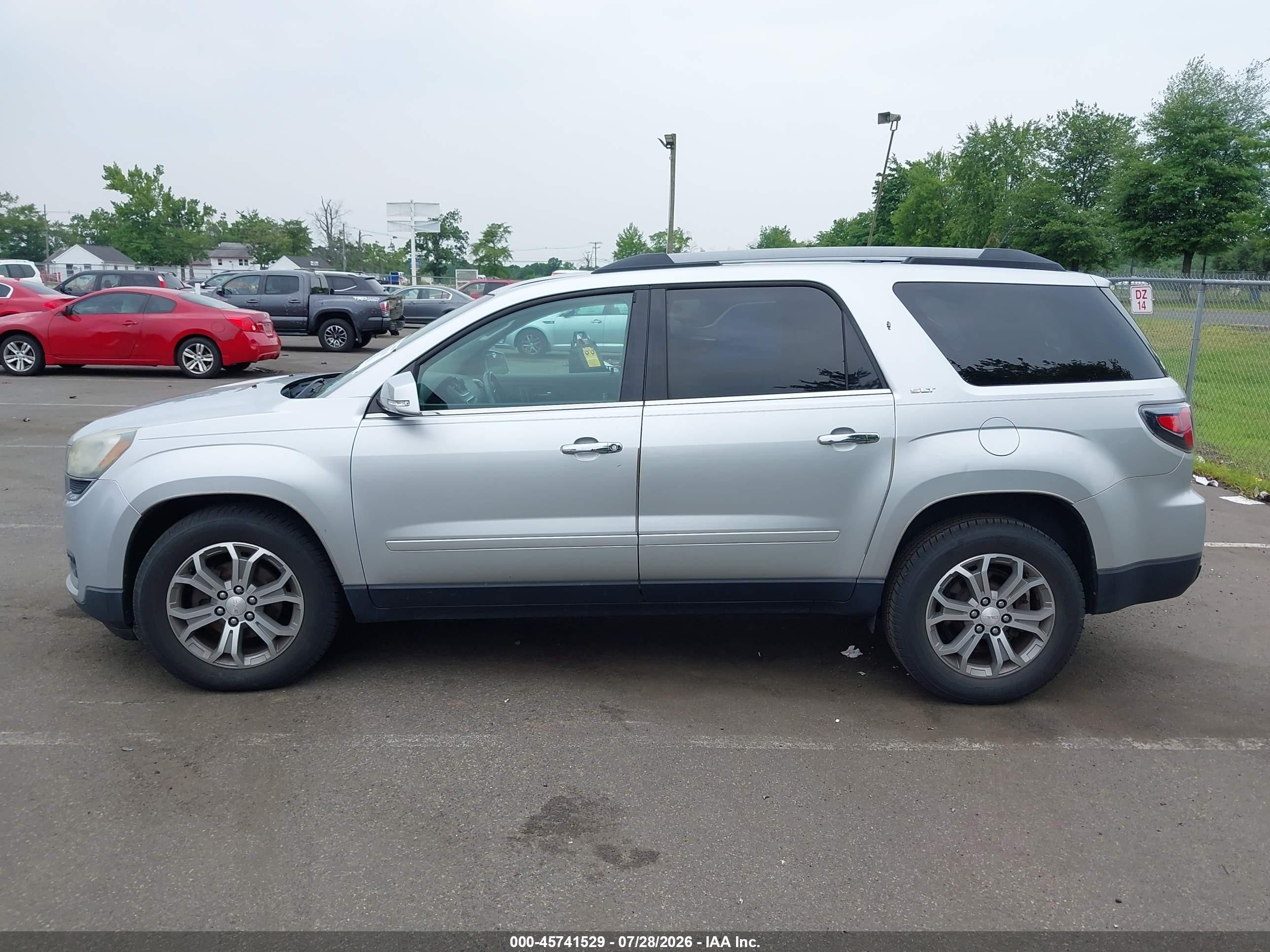 2015 Gmc Acadia Slt Gray vin: 1GKKVRKDXFJ279656