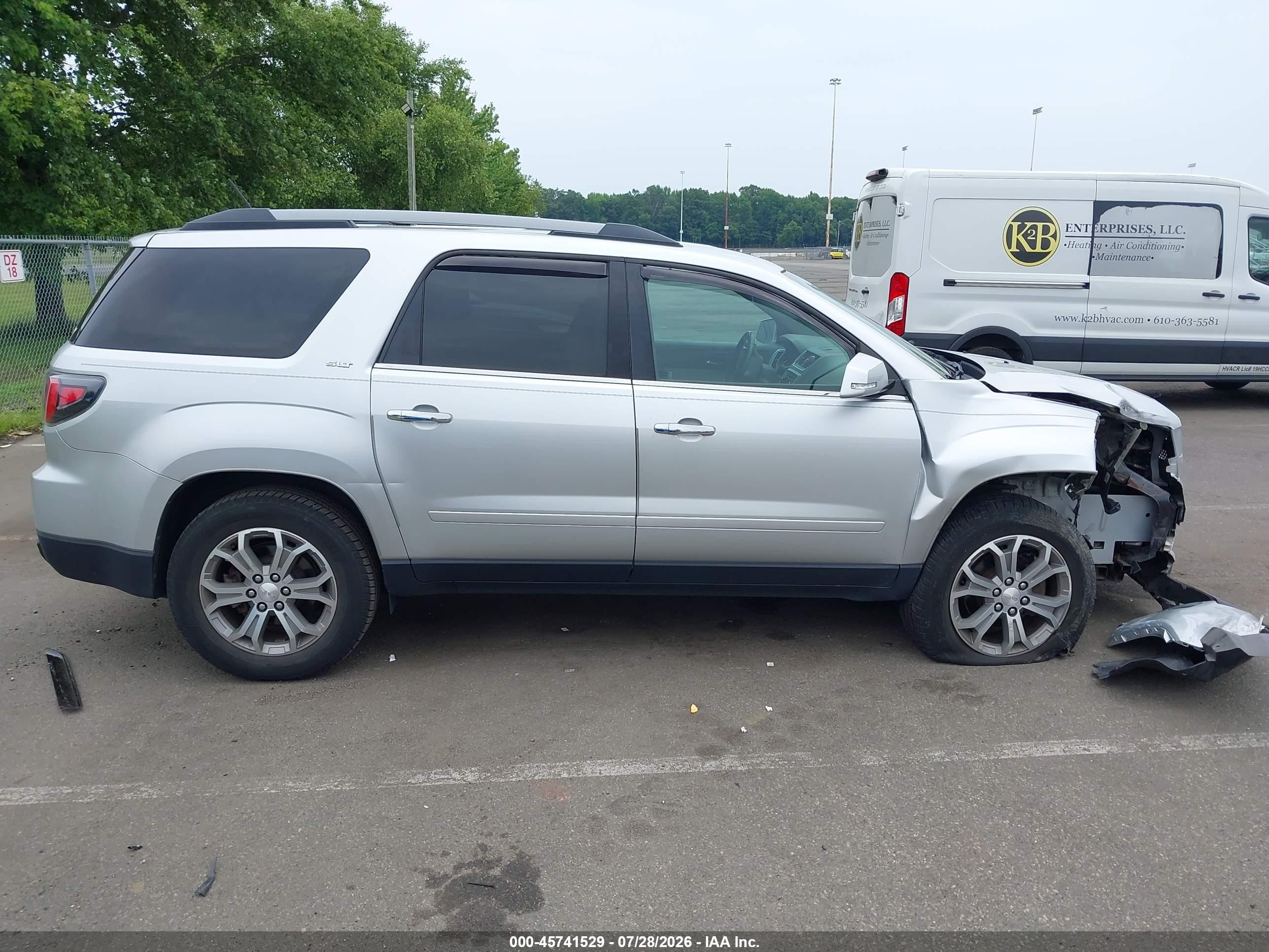 2015 Gmc Acadia Slt Gray vin: 1GKKVRKDXFJ279656