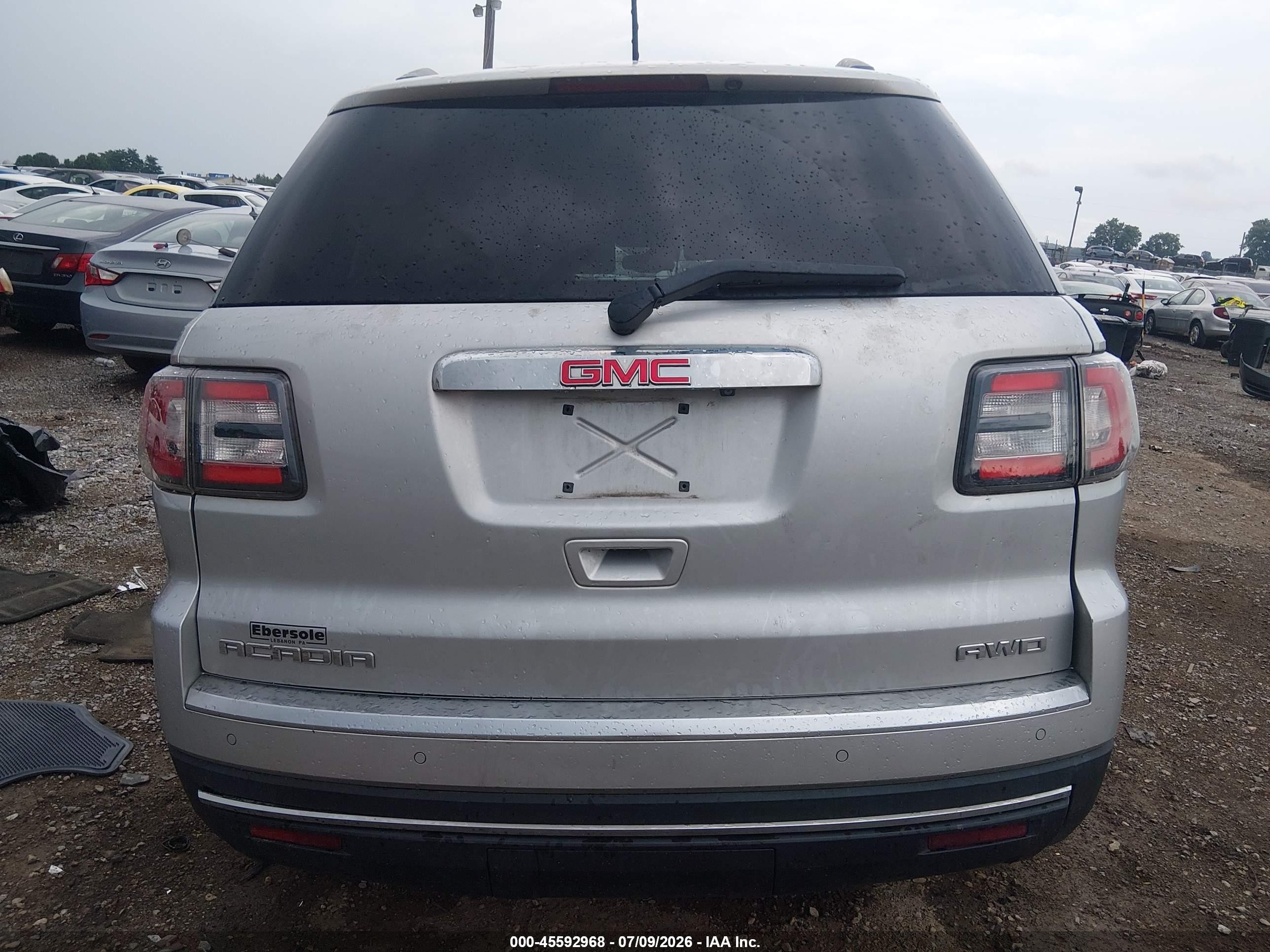 2015 Gmc Acadia Slt Silver vin: 1GKKVRKDXFJ292603