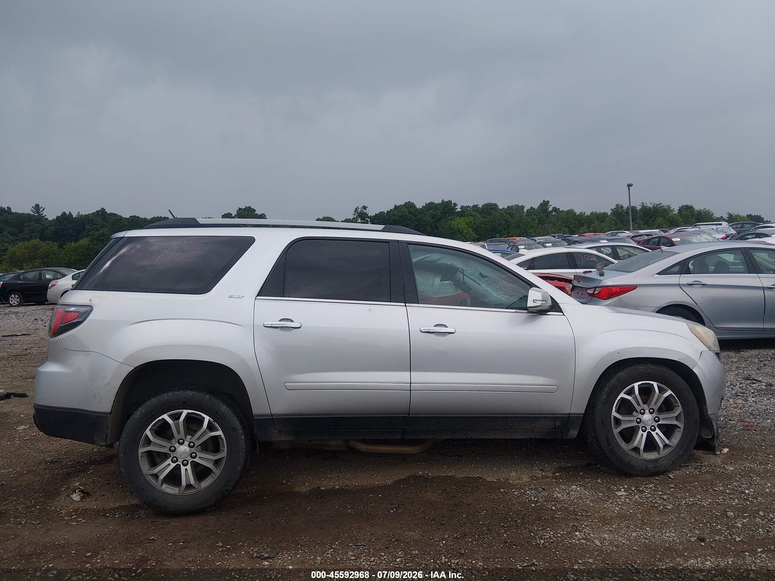 2015 Gmc Acadia Slt Silver vin: 1GKKVRKDXFJ292603