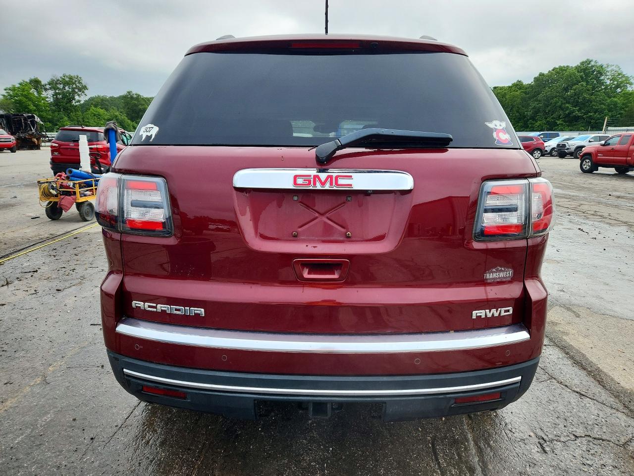 2015 Gmc Acadia Slt-1 Red vin: 1GKKVRKDXFJ302174