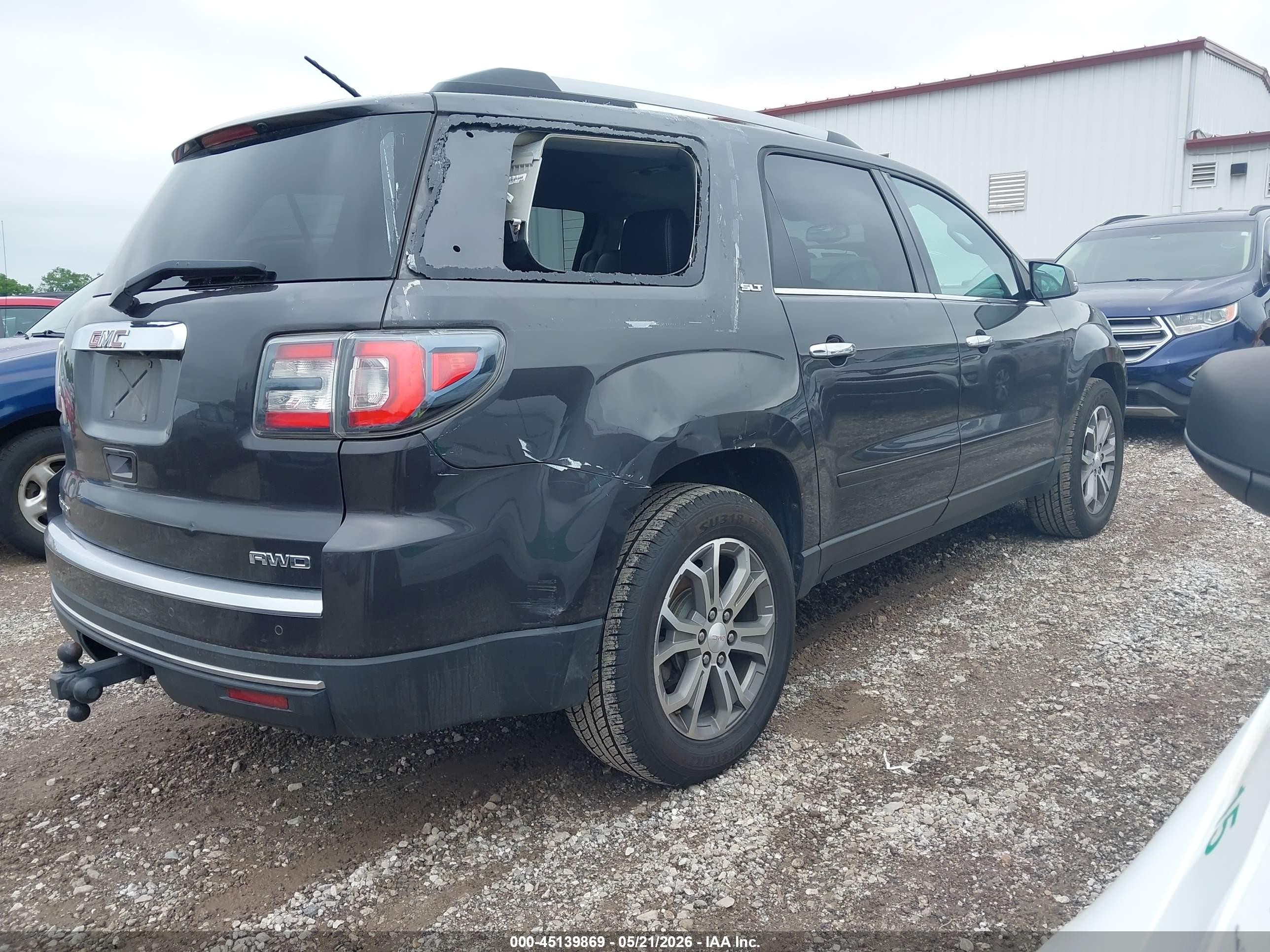 2016 Gmc Acadia Slt-1 Gray vin: 1GKKVRKDXGJ338223